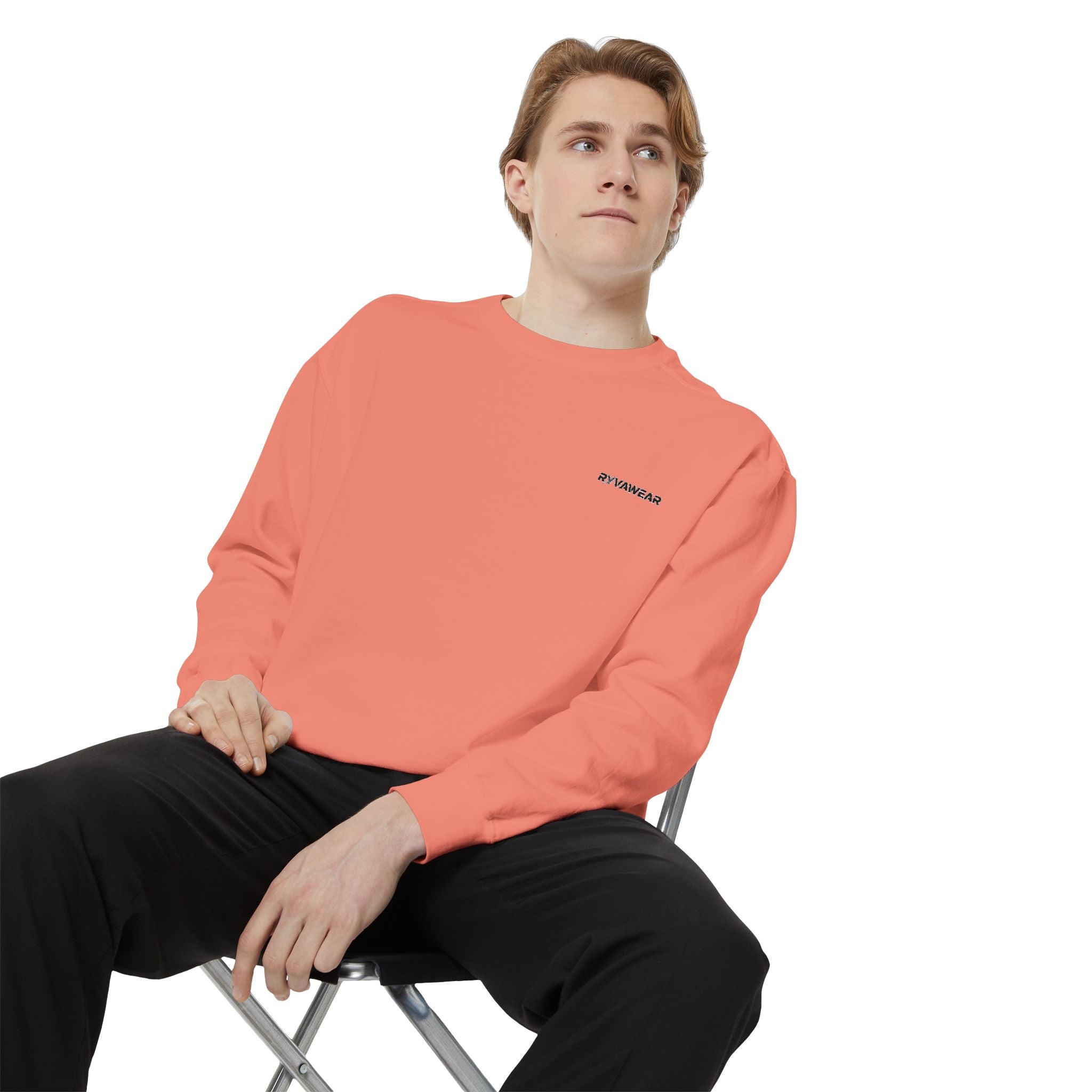 Minimalist Sweatshirt with Tiny Chest Graphic