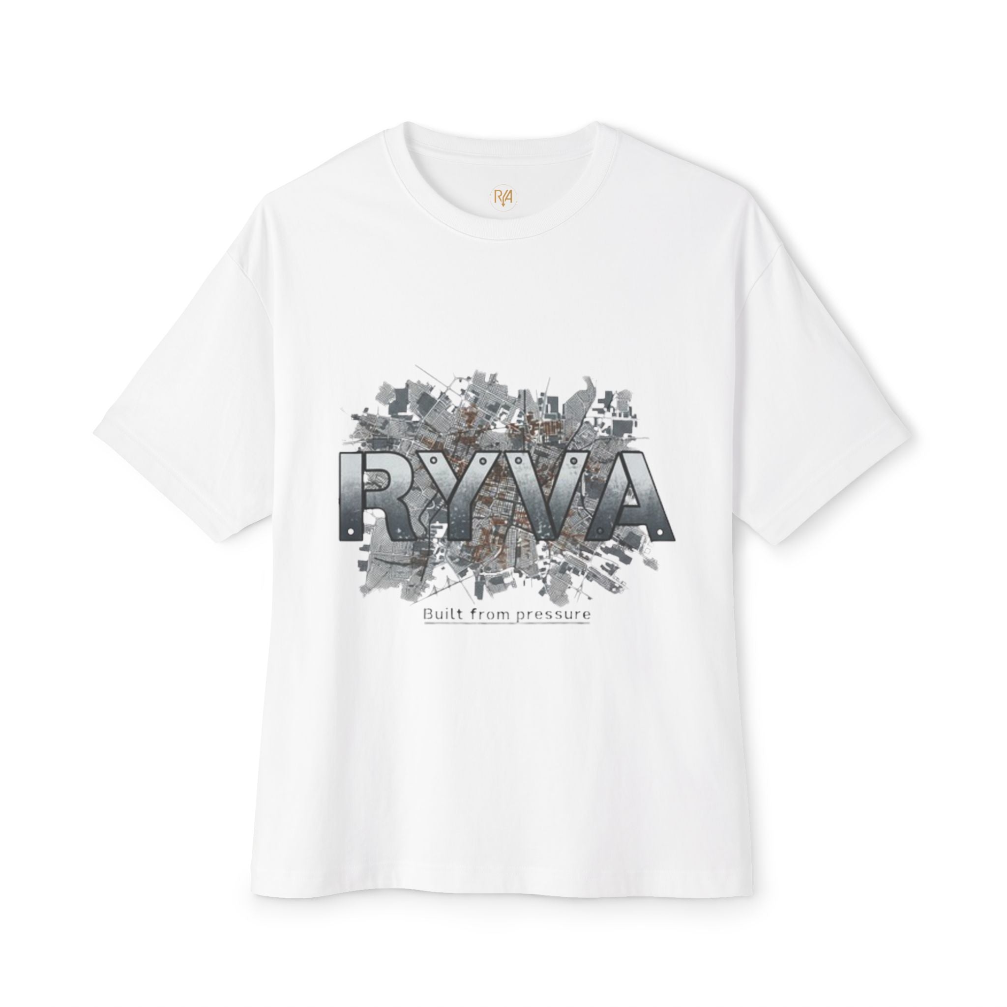 RYVA Graphic Tee — Urban Monochrome Logo Shirt