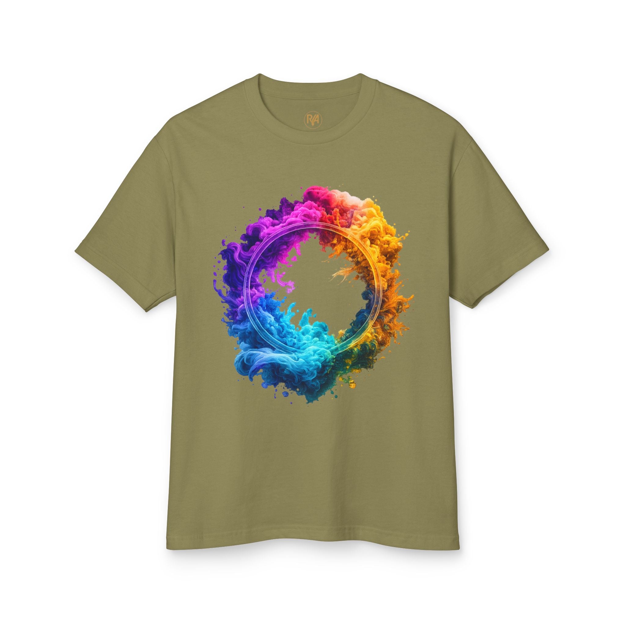 Color Burst Circle Graphic Tee