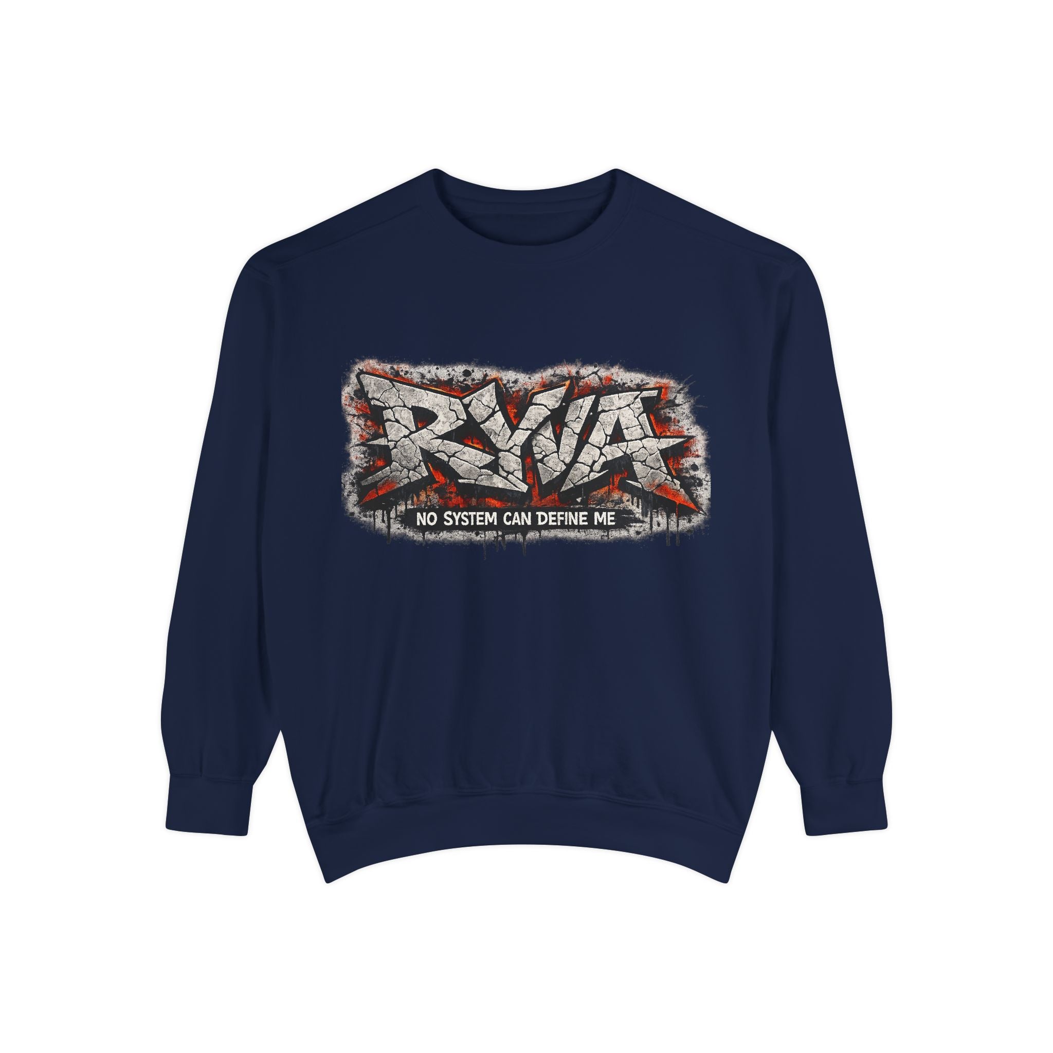 RVA Graffiti Sweatshirt — "No System Can Define Me" Urban Crewneck