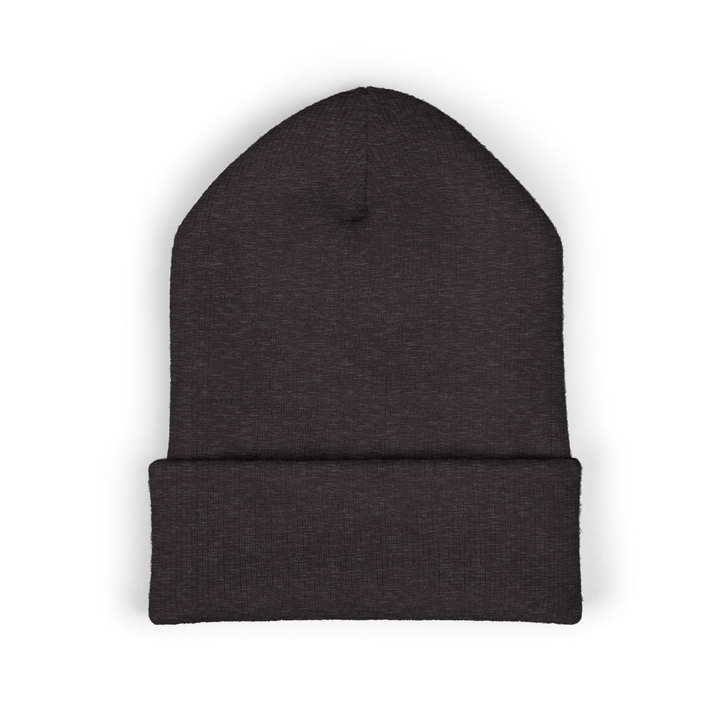 Embroidered Classic Cuffed Beanie — Minimal Logo Knit Hat