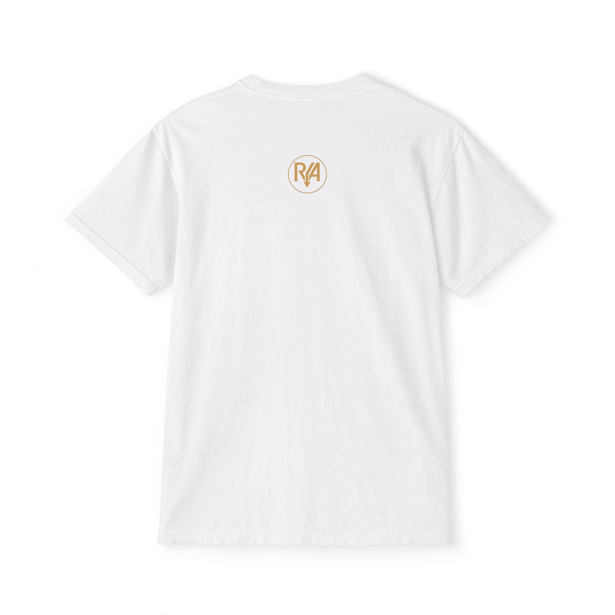 Pocket T-Shirt — Minimal Gold Logo Cotton Tee