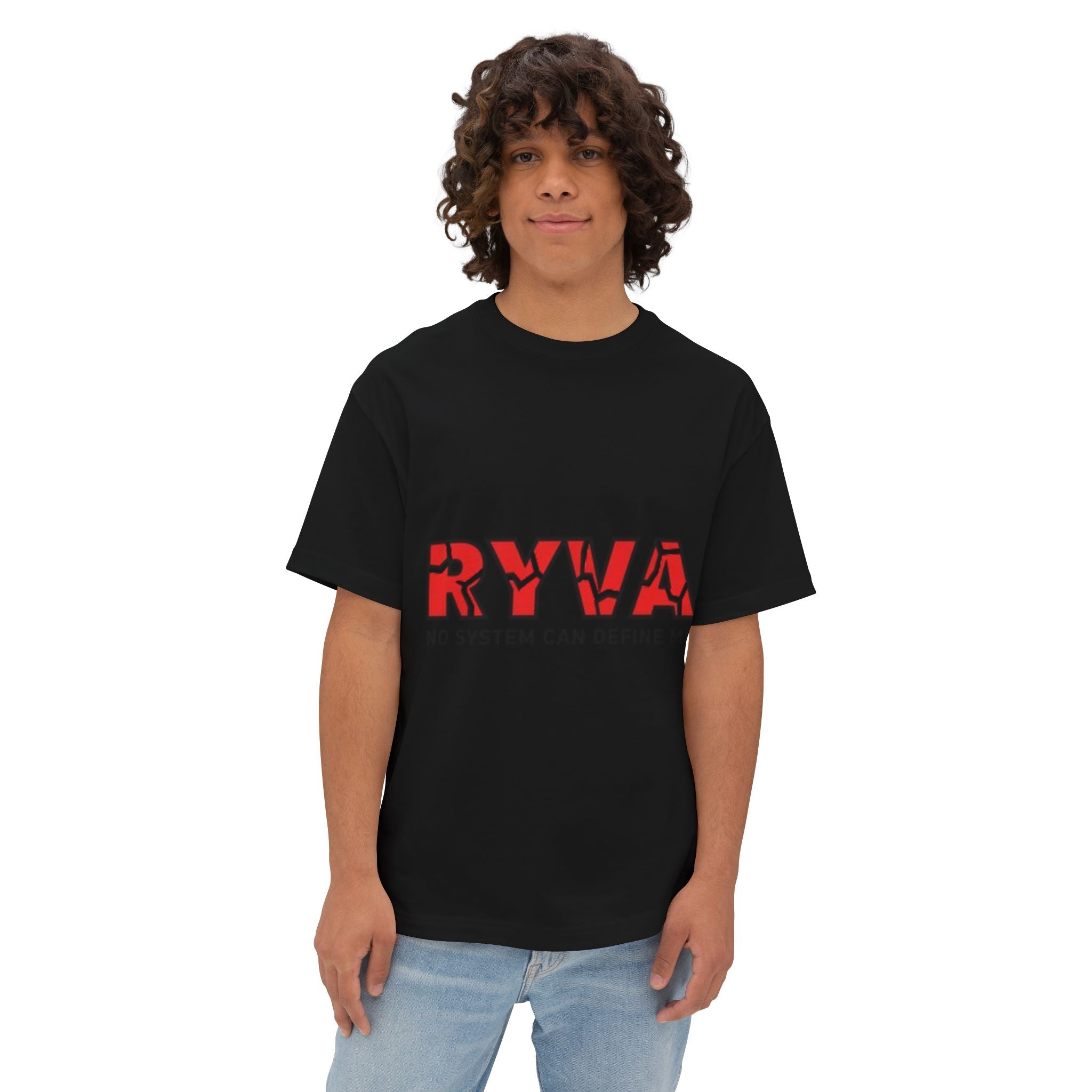 RYWA 'No System Can Define Me' Boxy Tee - Graphic Oversized Cotton T-Shirt