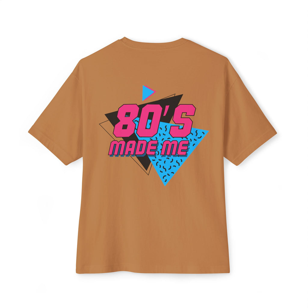 80's Made Me Oversized Boxy Tee — Retro 1980s Graphic T-Shirt