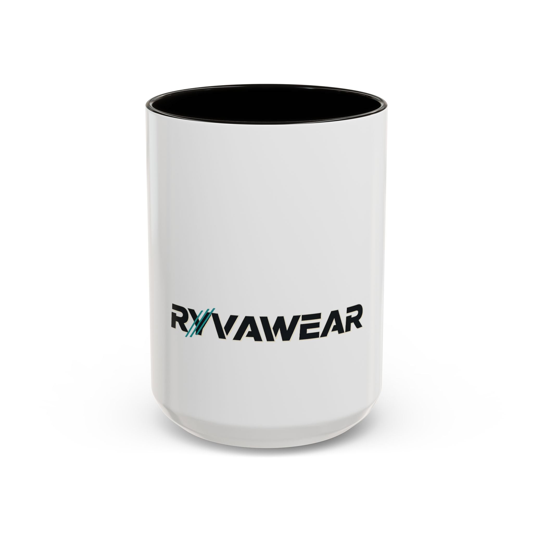 RyvaWear Logo Coffee Mug (11oz & 15oz) - Branded Ceramic Mug with Black Handle & Interior
