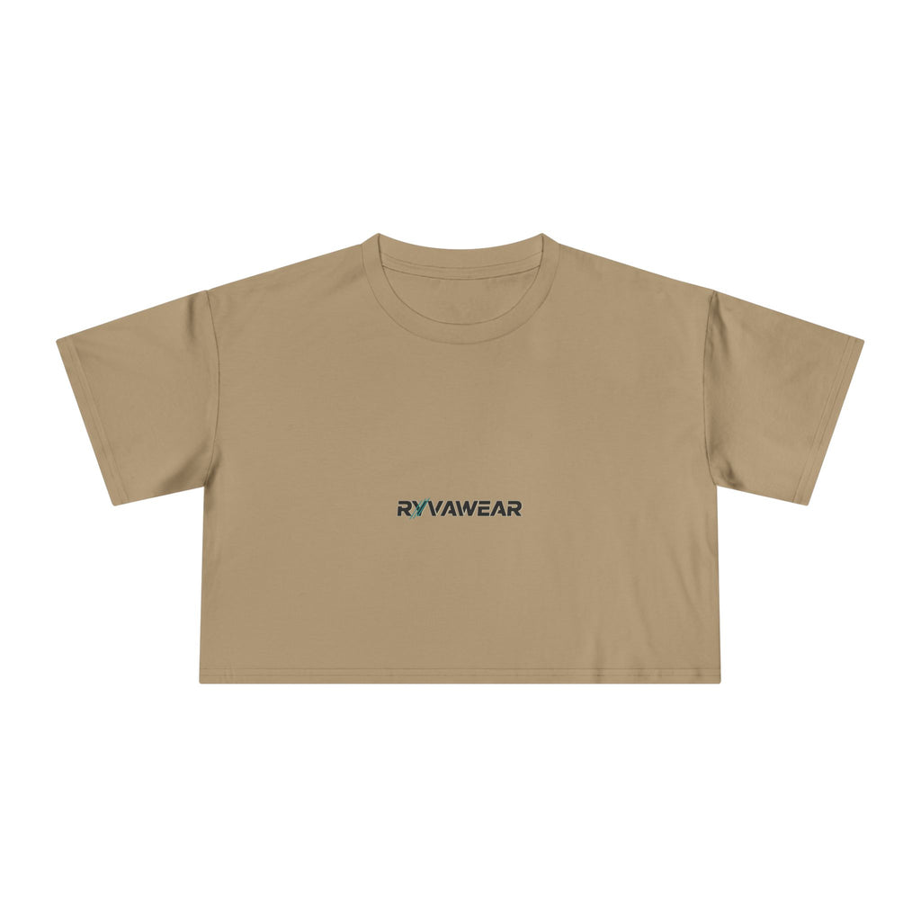 Women's Crop Tee – Minimal 'RYYAWEAR' Logo Crop Top