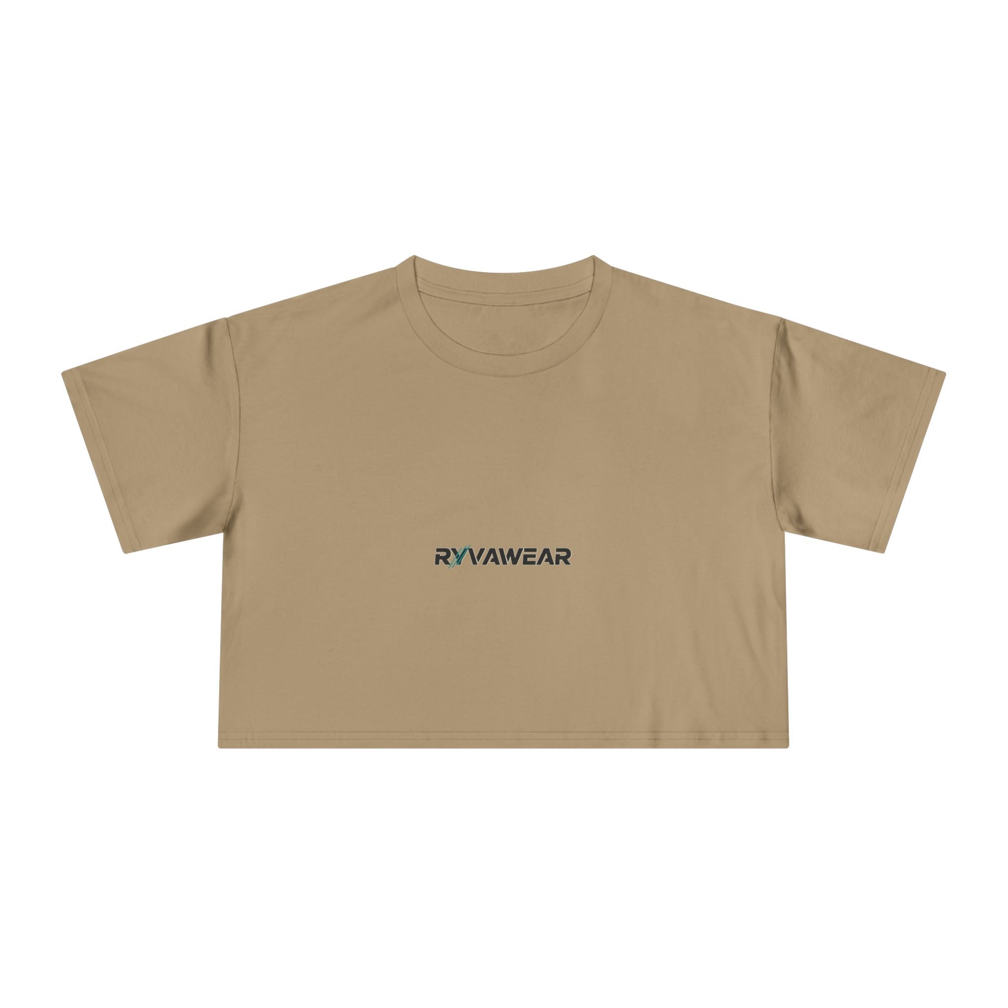Women's Crop Tee – Minimal 'RYYAWEAR' Logo Crop Top
