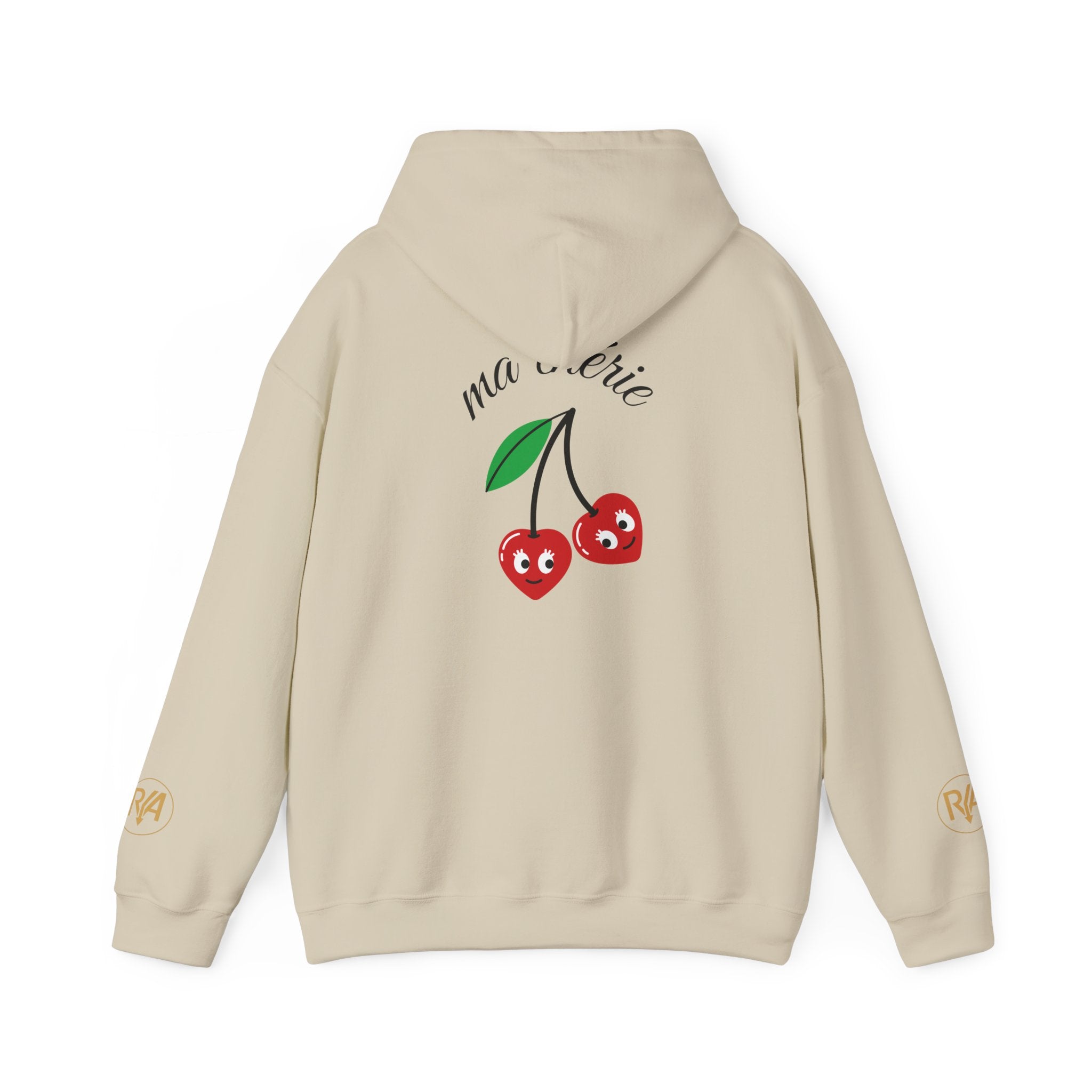 Cherry Mariette Hoodie — Cute Retro Cherry Graphic Hooded Sweatshirt