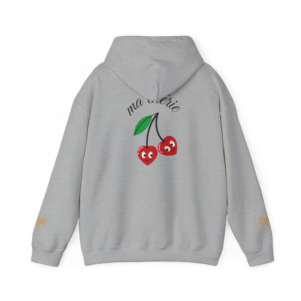 Cherry Mariette Hoodie — Cute Retro Cherry Graphic Hooded Sweatshirt
