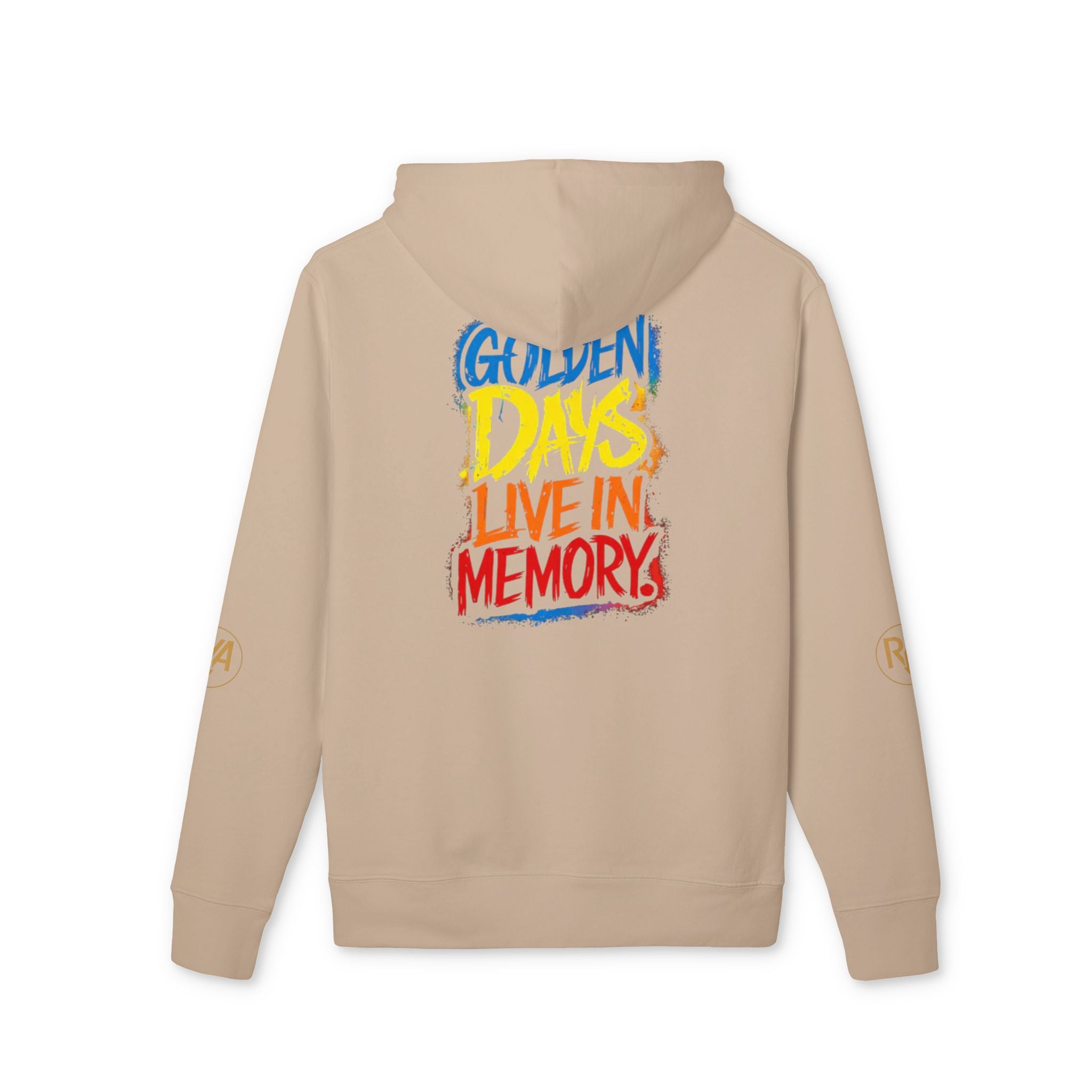 Hoodie — "Golden Days Live in Memory" Retro Graphic Pullover