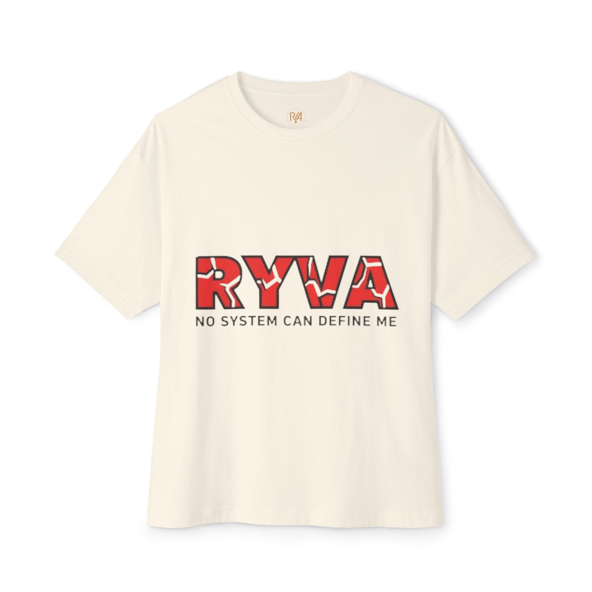 RYWA 'No System Can Define Me' Boxy Tee - Graphic Oversized Cotton T-Shirt