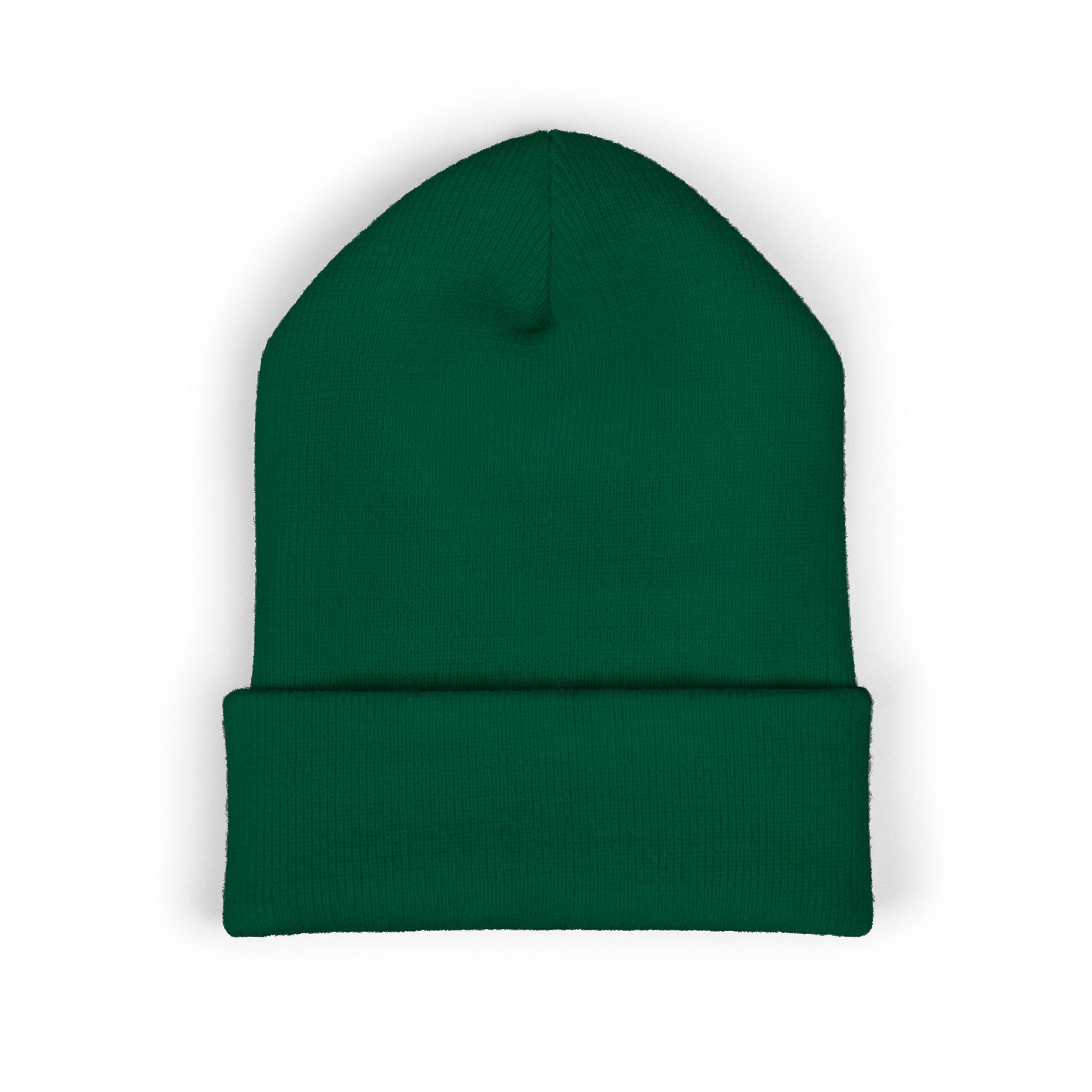 Embroidered Classic Cuffed Beanie — Minimal Logo Knit Hat
