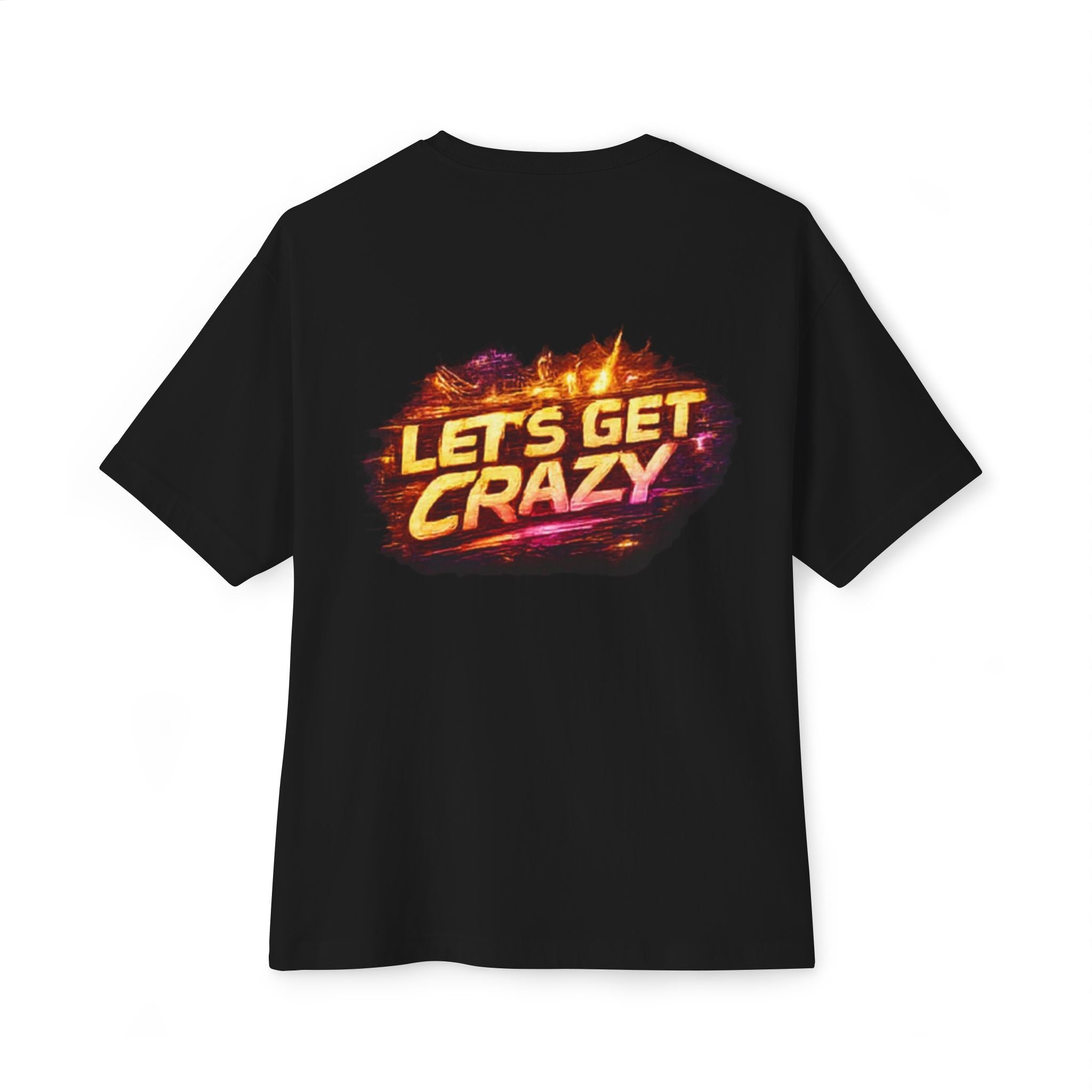 Galaxy Quote Boxy Tee — Lyric Text Graphic Oversized T-Shirt