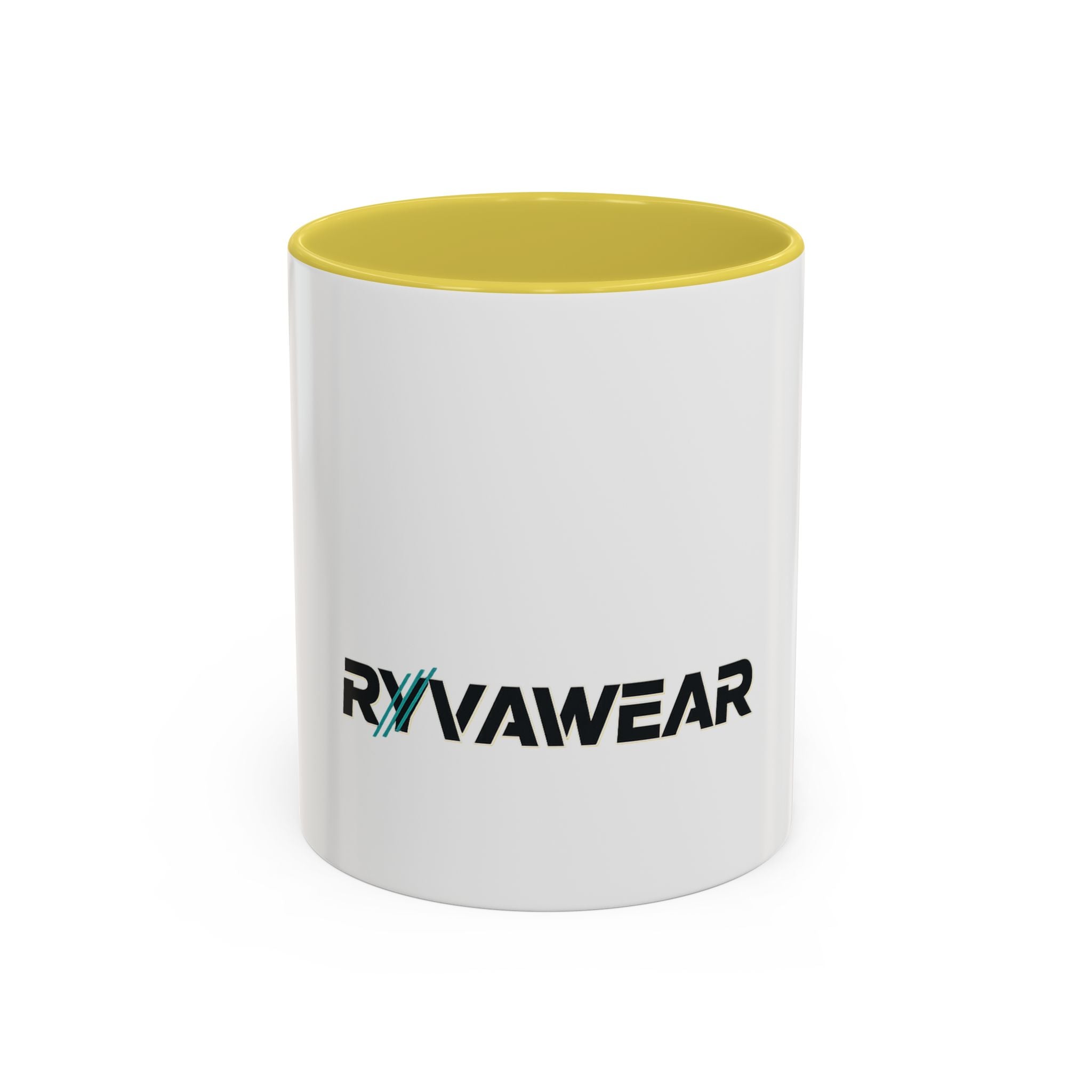 RyvaWear Logo Coffee Mug (11oz & 15oz) - Branded Ceramic Mug with Black Handle & Interior