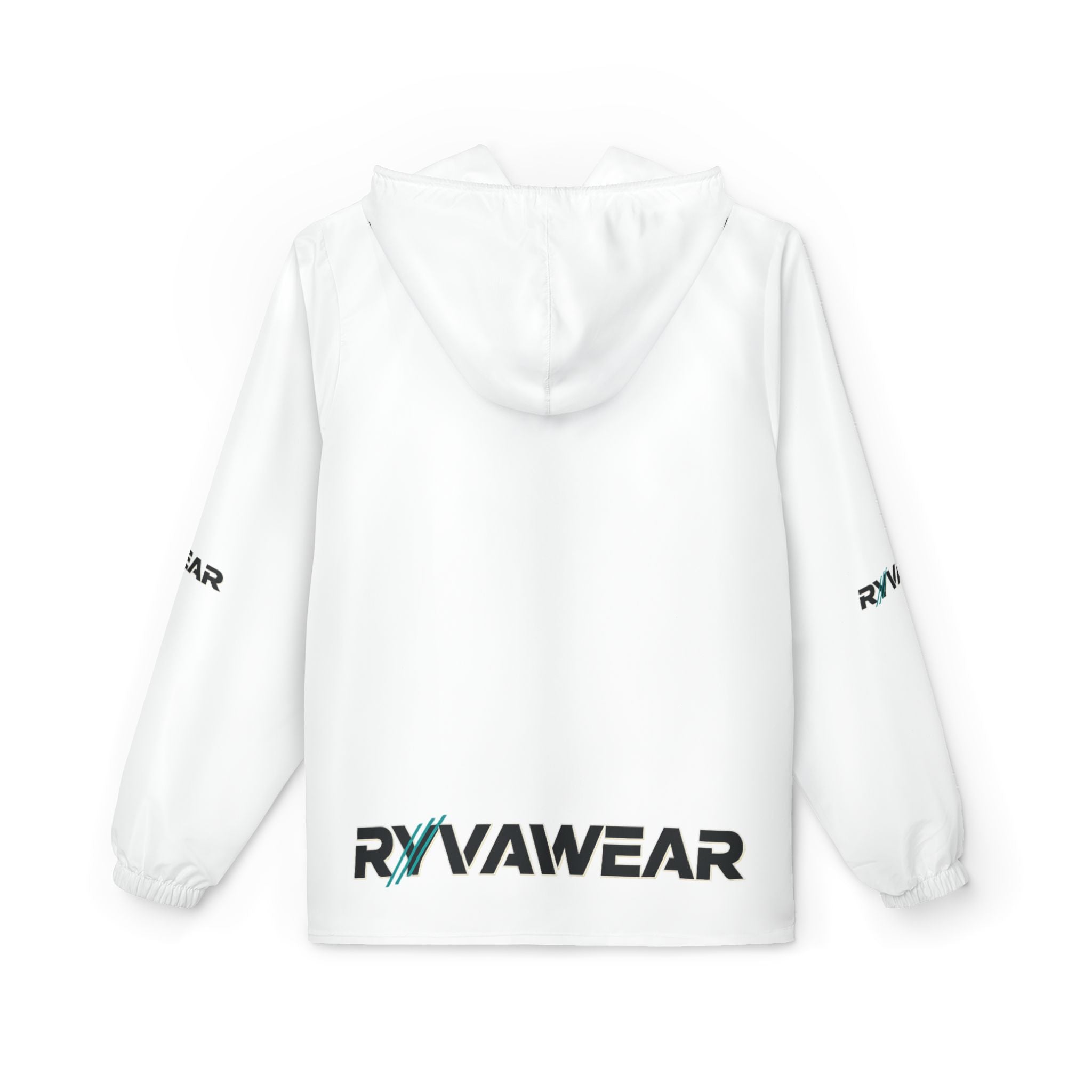 RYVAwear Logo Windbreaker Jacket - Lightweight Hooded Zip-Up