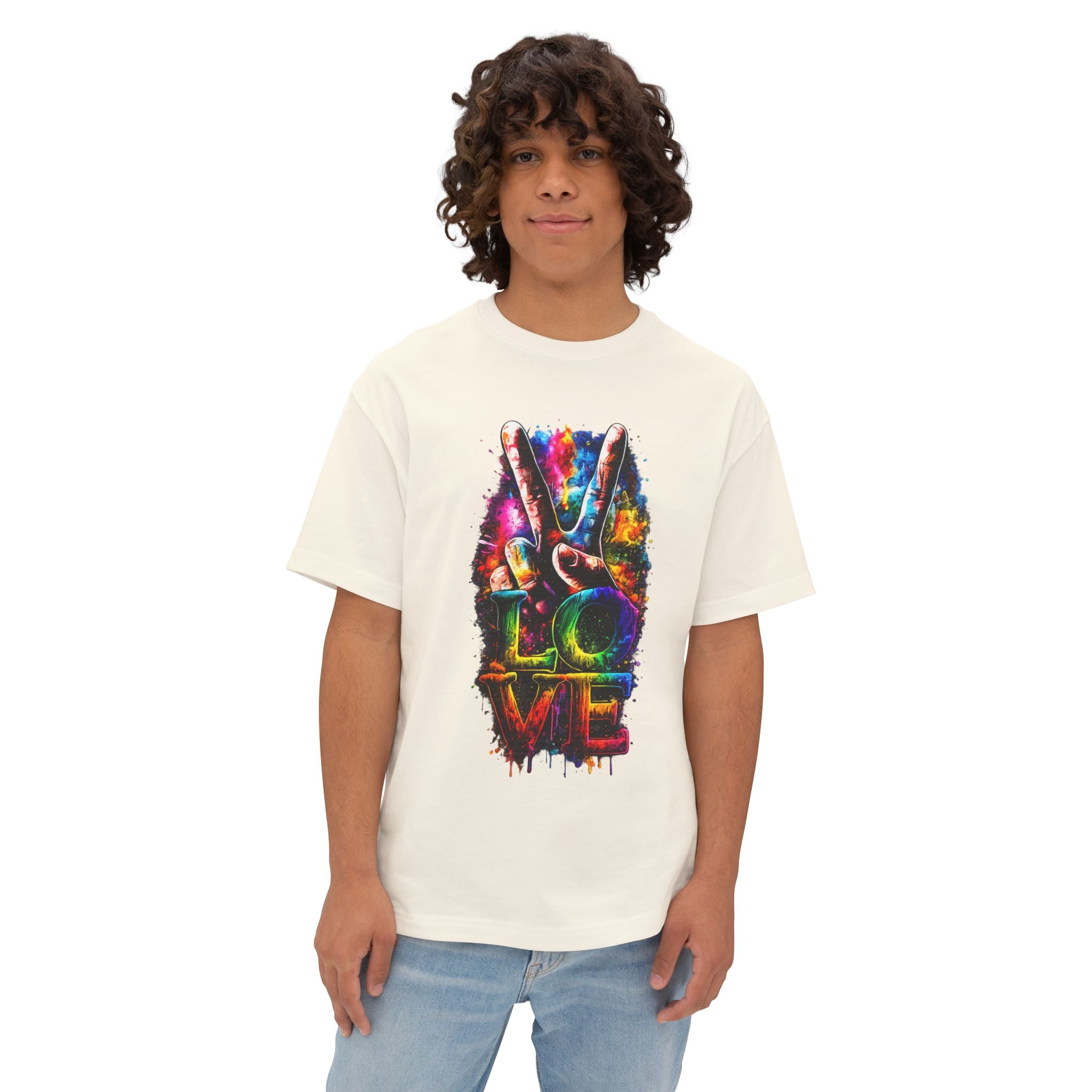 Love Peace Vibe Tee — Colorful Tie-Dye Peace Sign T-Shirt