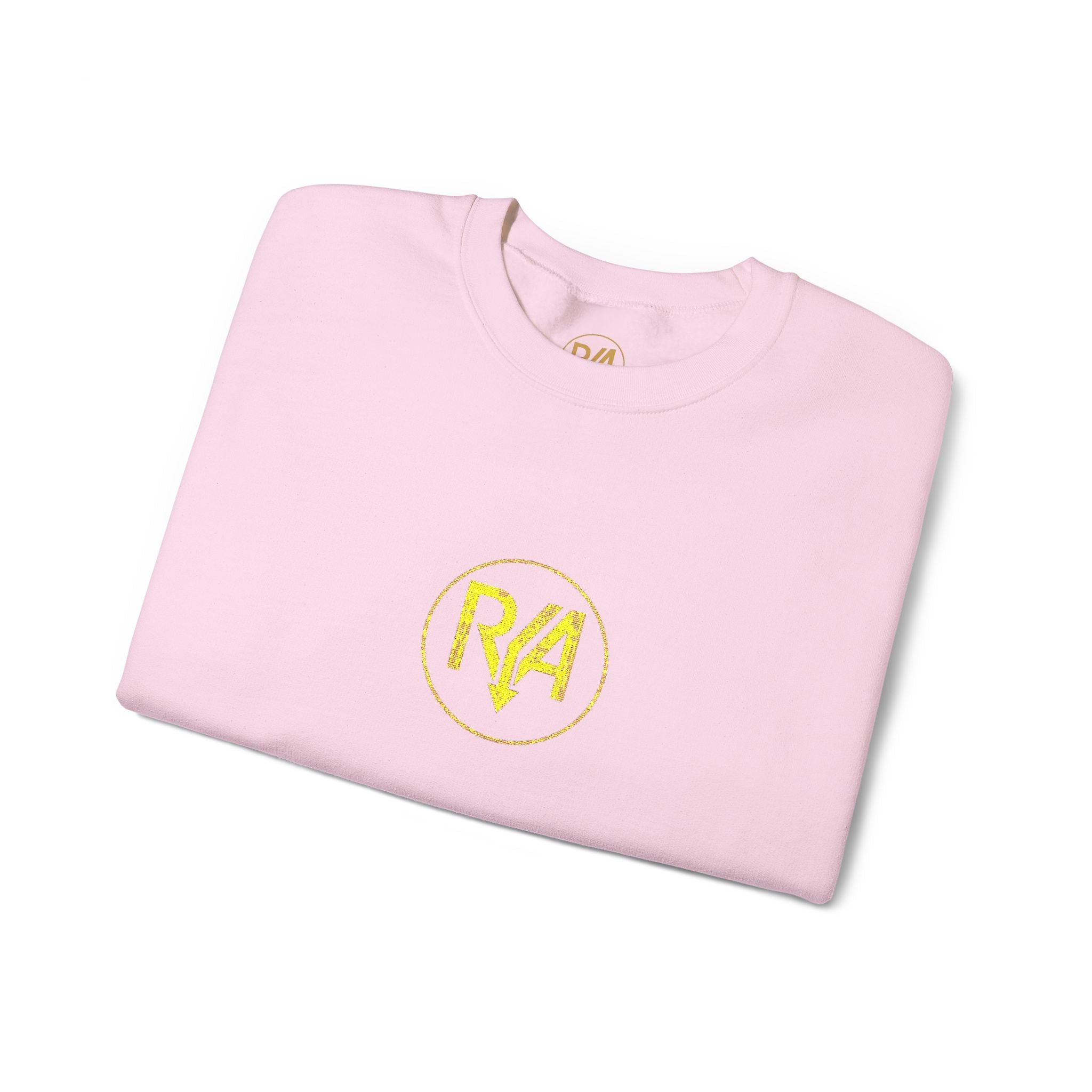 RA Yellow Floral Logo Crewneck Sweatshirt