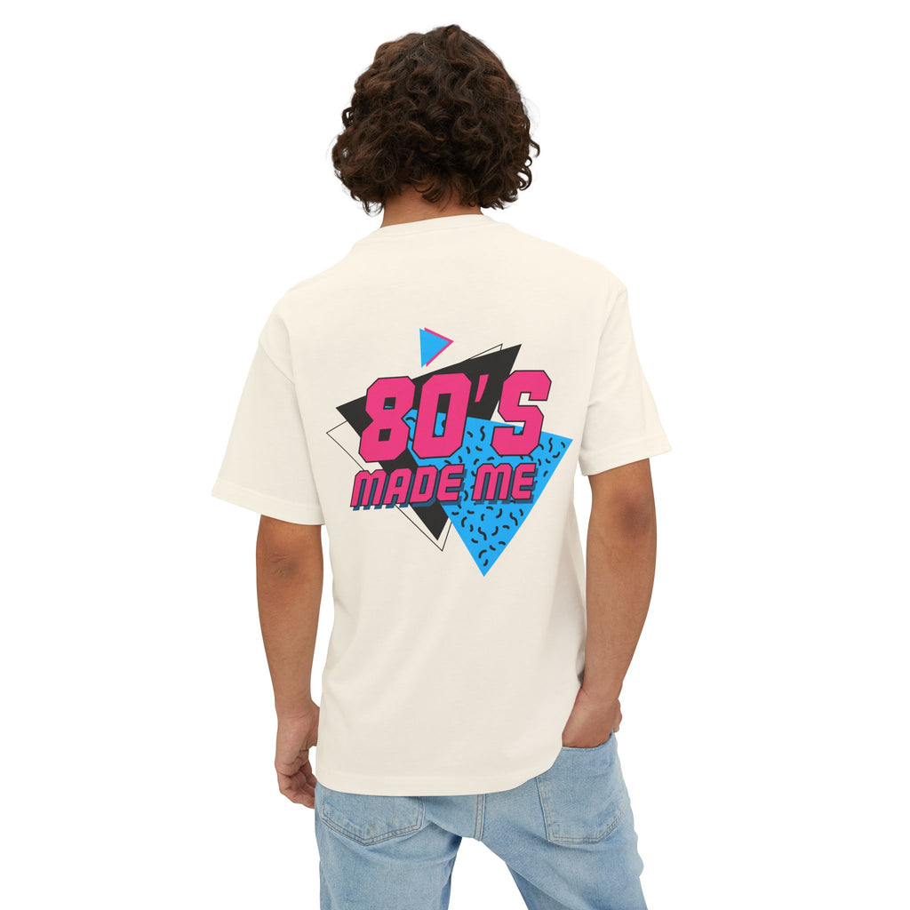 80's Made Me Oversized Boxy Tee — Retro 1980s Graphic T-Shirt