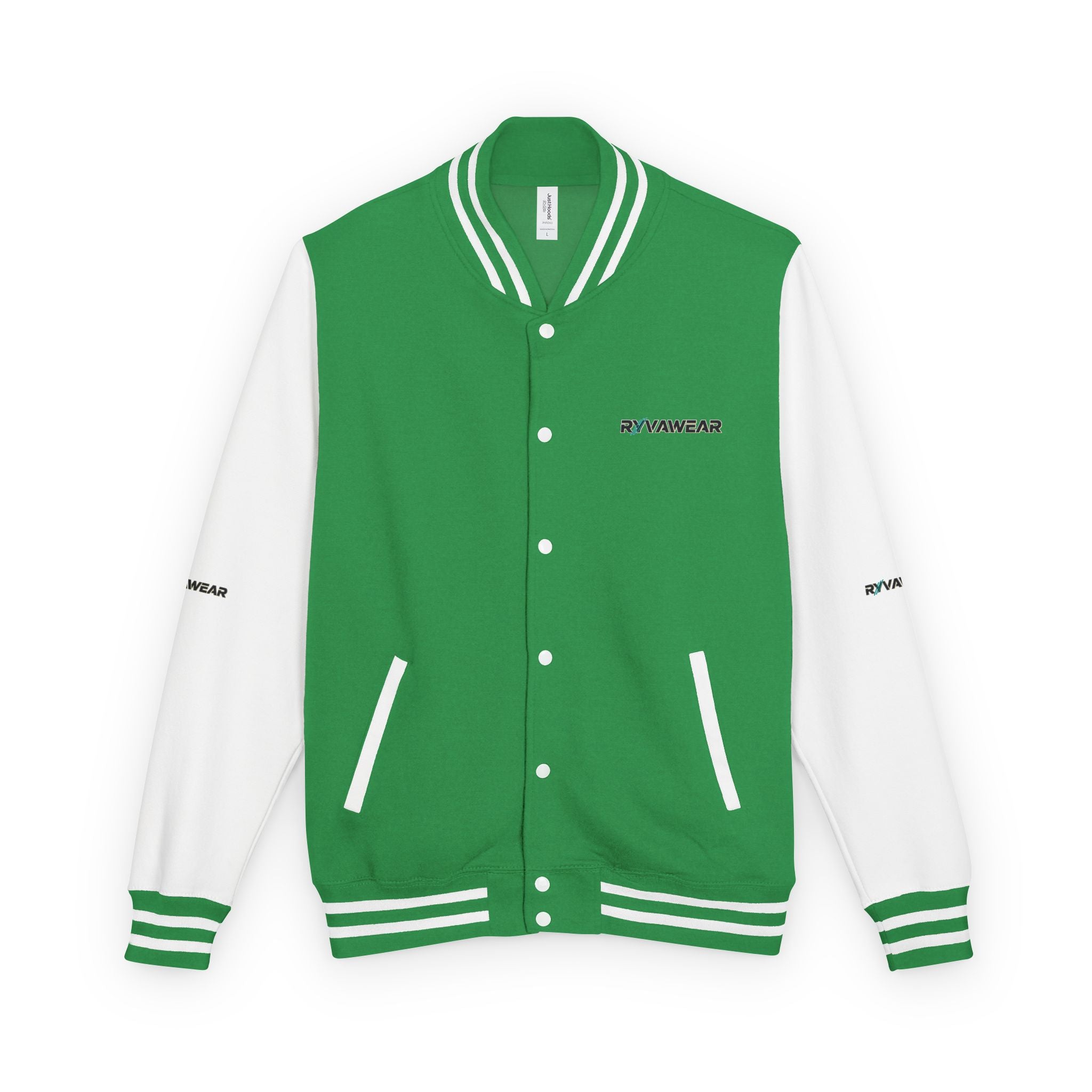 Letterman Jacket — Red & White 'RYVAWEAR' Varsity Bomber
