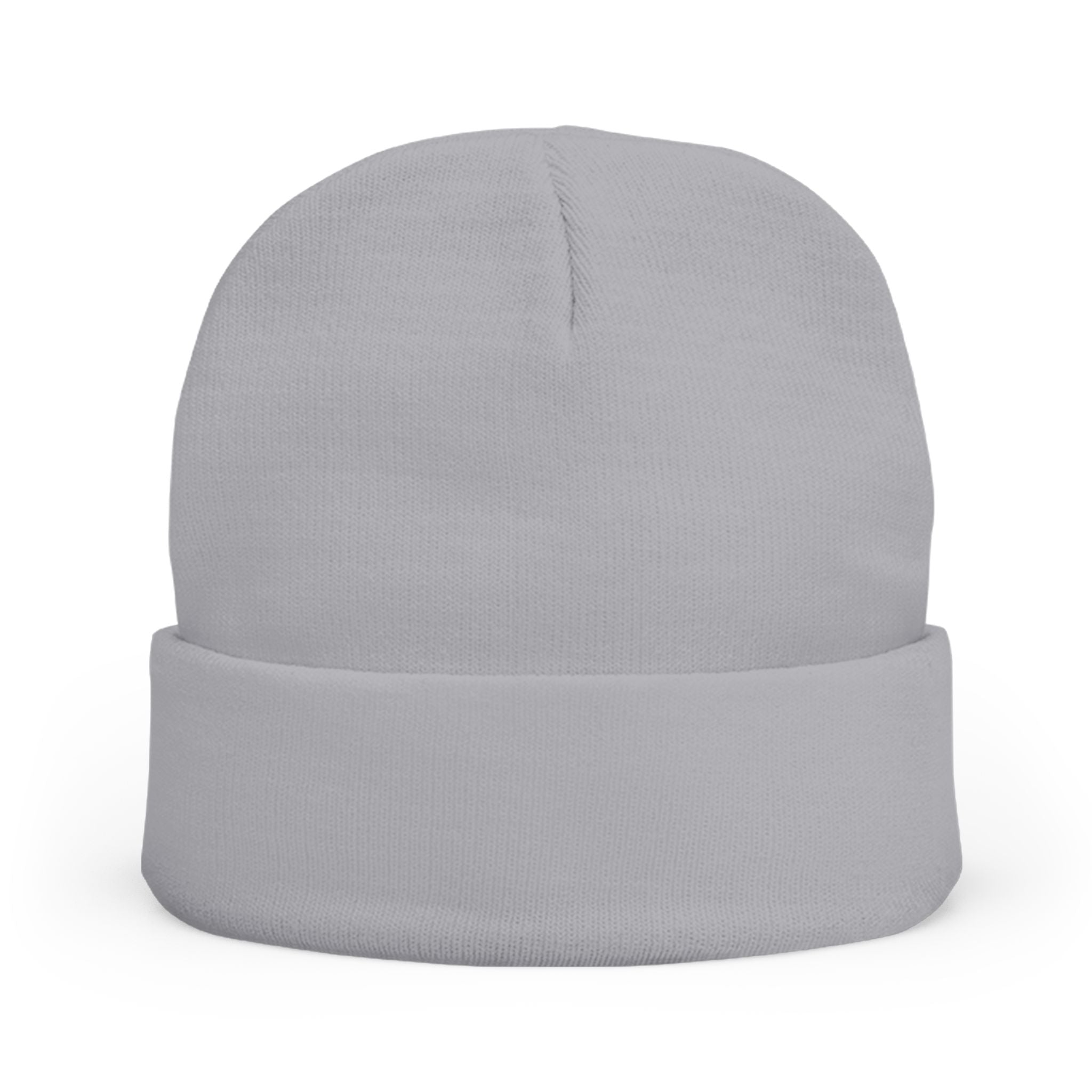 Embroidered Knit Beanie — Minimal 'RYVAWEAR' Cuff Hat