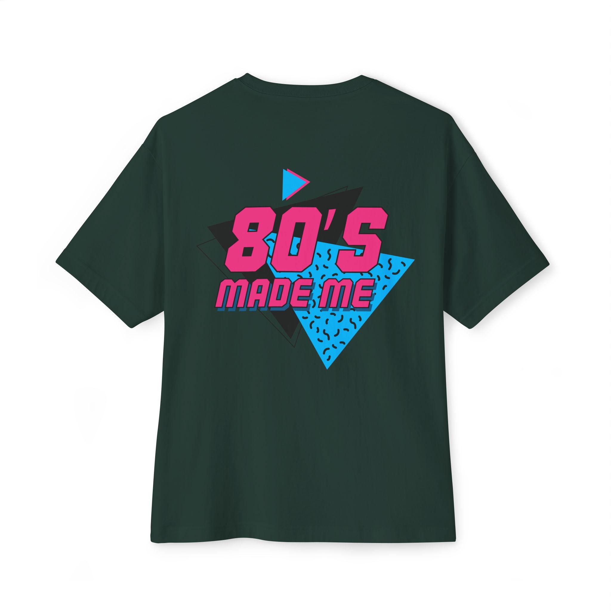 80's Made Me Oversized Boxy Tee — Retro 1980s Graphic T-Shirt