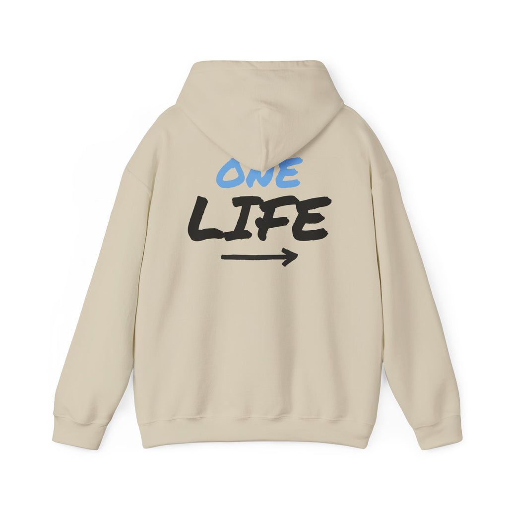 One Life Graphic Hoodie — Motivational Arrow Sweatshirt