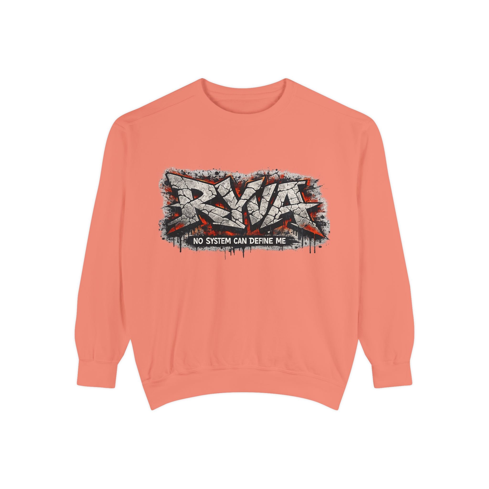 RVA Graffiti Sweatshirt — "No System Can Define Me" Urban Crewneck