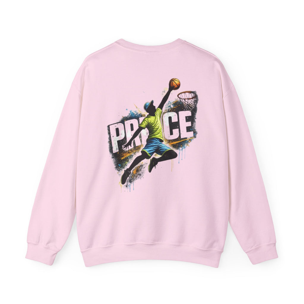 Basketball Dunk Crewneck Sweatshirt — "PROCE" Graphic Back