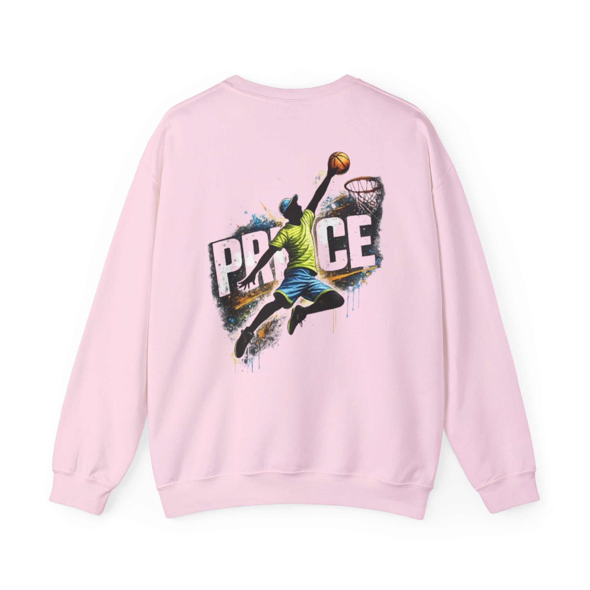 Basketball Dunk Crewneck Sweatshirt — "PROCE" Graphic Back