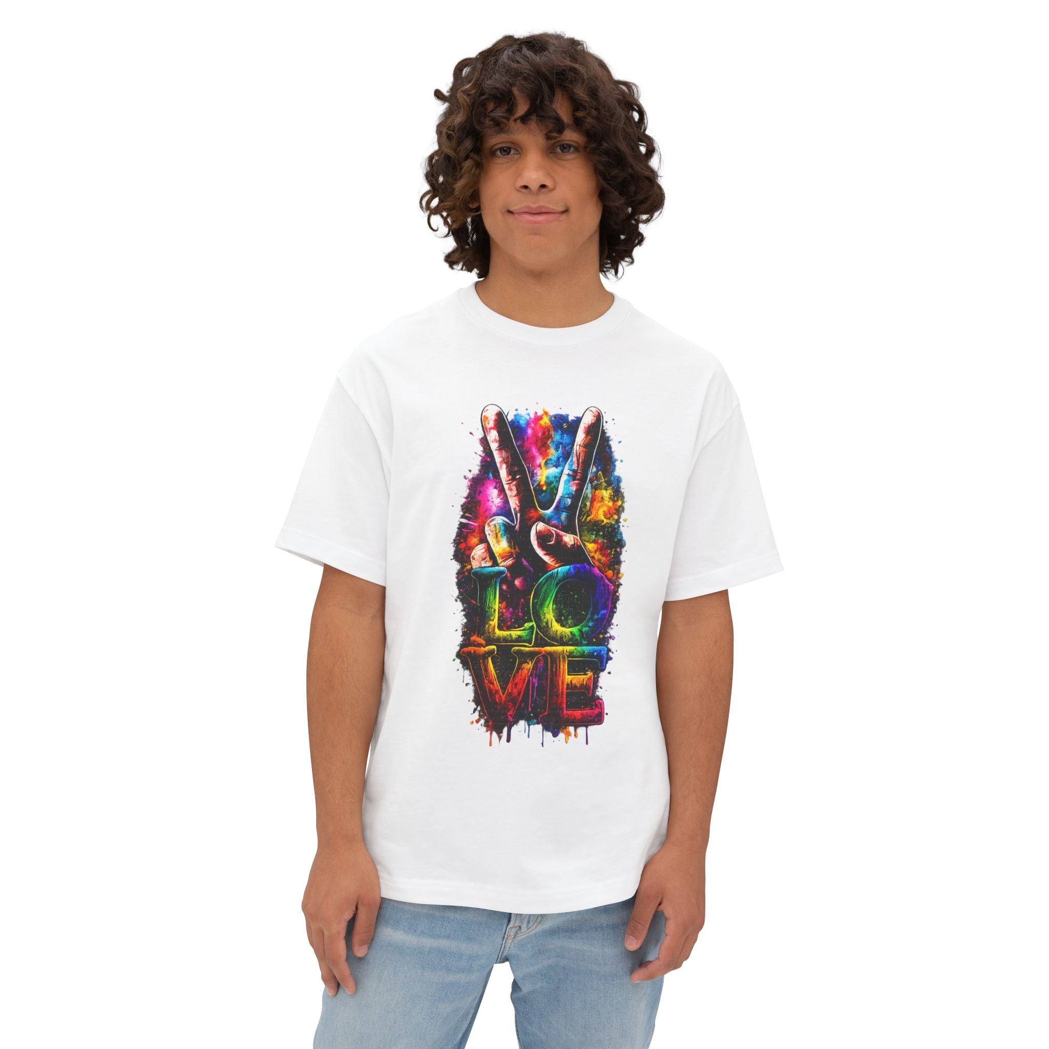 Love Peace Vibe Tee — Colorful Tie-Dye Peace Sign T-Shirt
