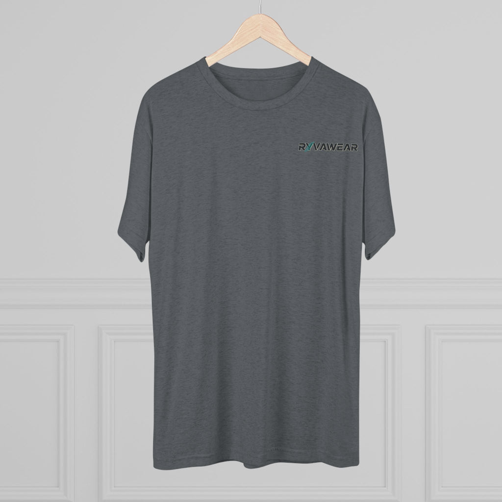 RYVNAWEAR Minimal Logo Tee — Lightweight Tri-Blend Crew Shirt