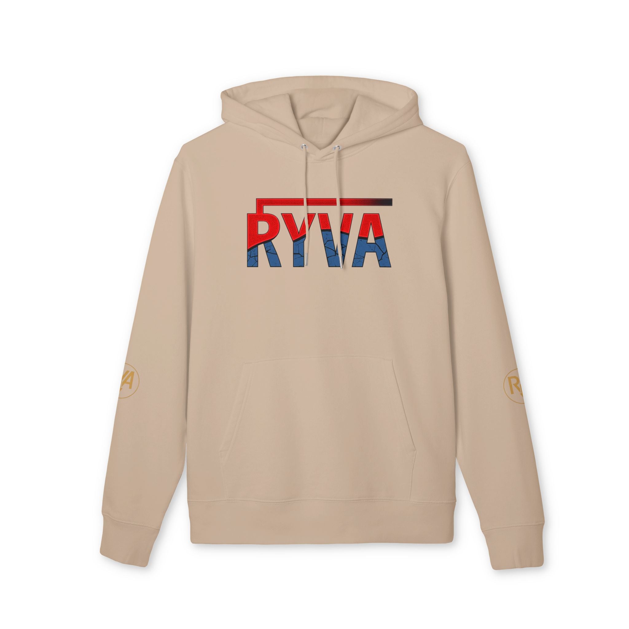 RYVA Flag Logo Hoodie — Patriotic Red White Blue Pullover