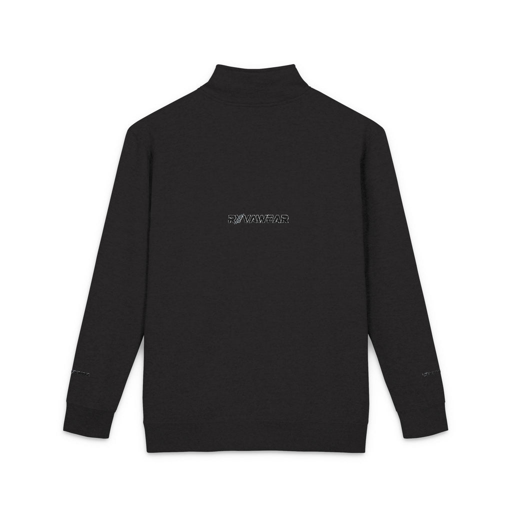 Embroidered Fleece Pullover – Minimal Logo Quarter-Zip Sweatshirt