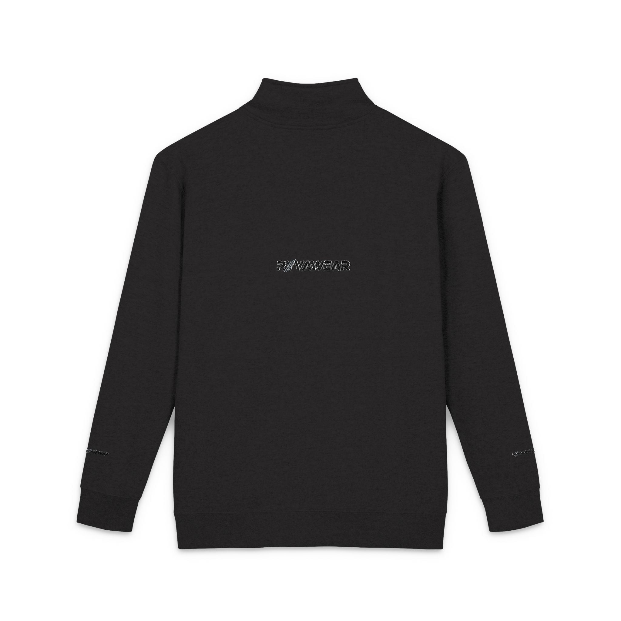 Embroidered Fleece Pullover – Minimal Logo Quarter-Zip Sweatshirt