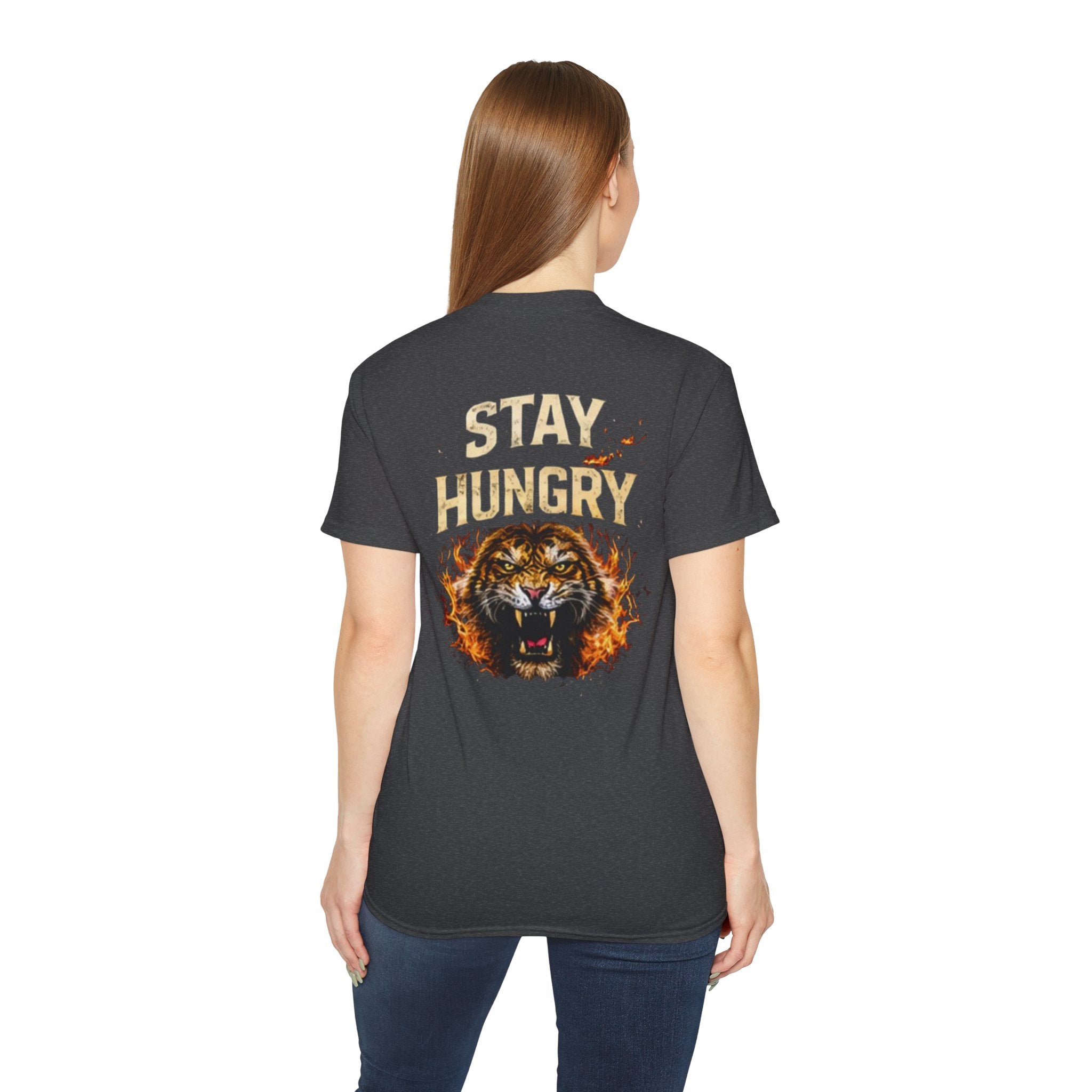 Stay Hungry Lion T-Shirt — Motivational Graphic Tee