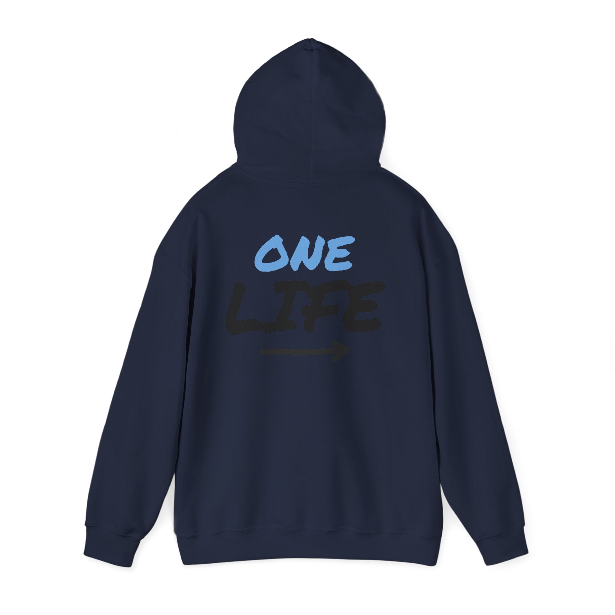 One Life Graphic Hoodie — Motivational Arrow Sweatshirt