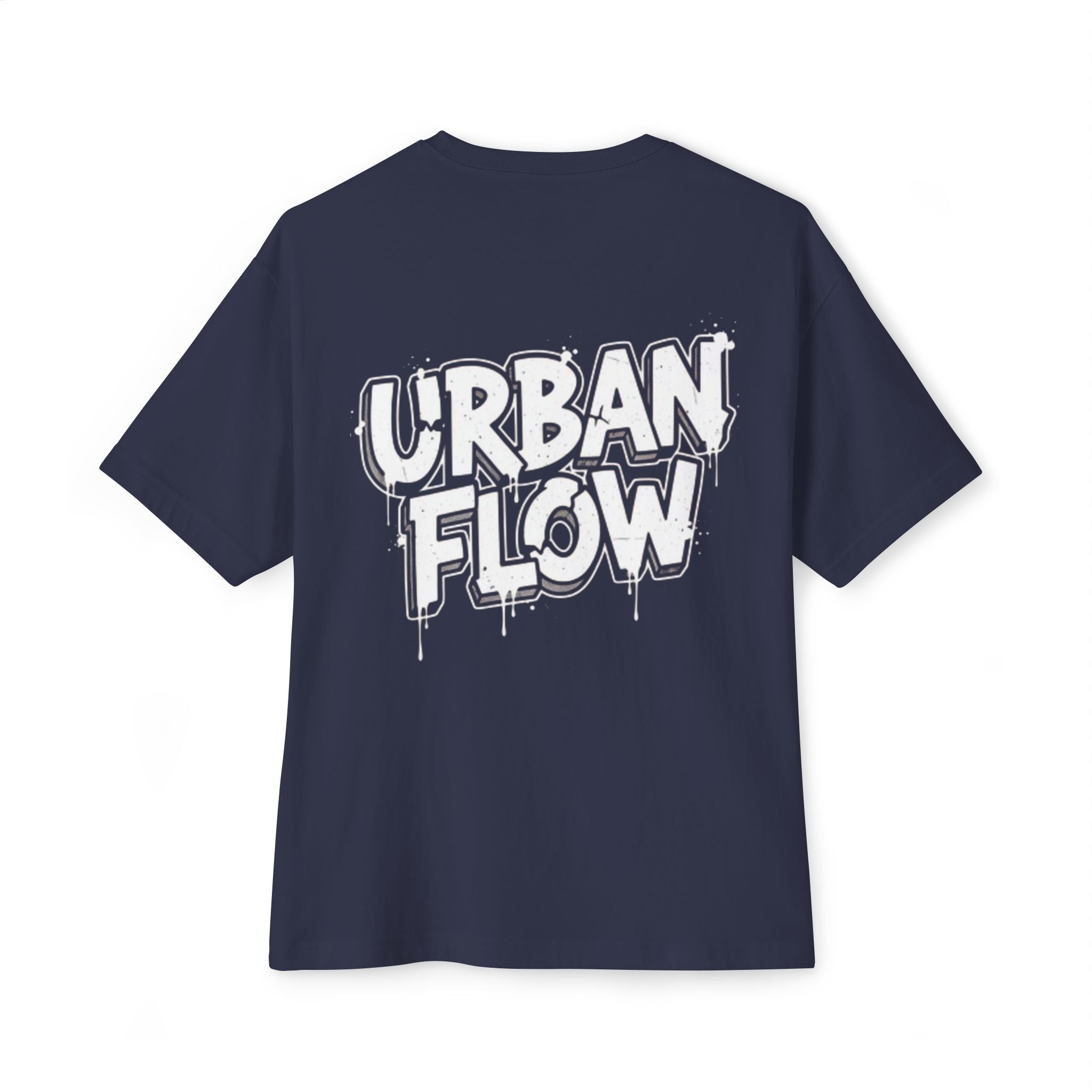 Urban Flow Tee — Graffiti Logo Oversized Boxy T-Shirt