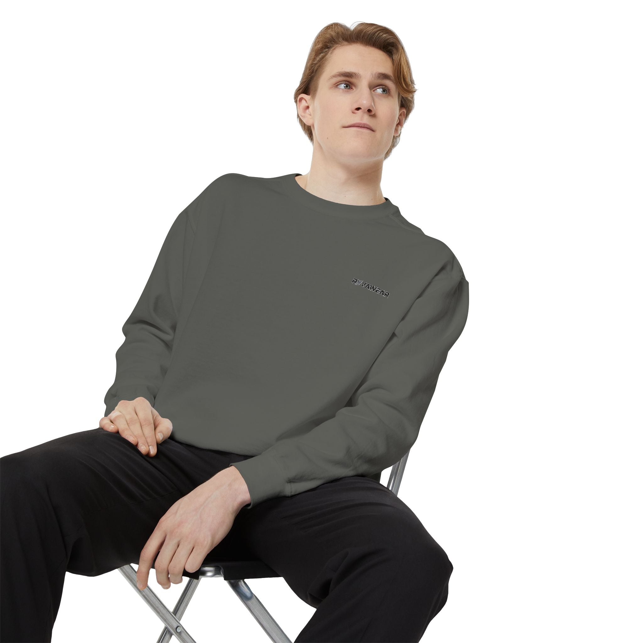 Minimalist Sweatshirt with Tiny Chest Graphic