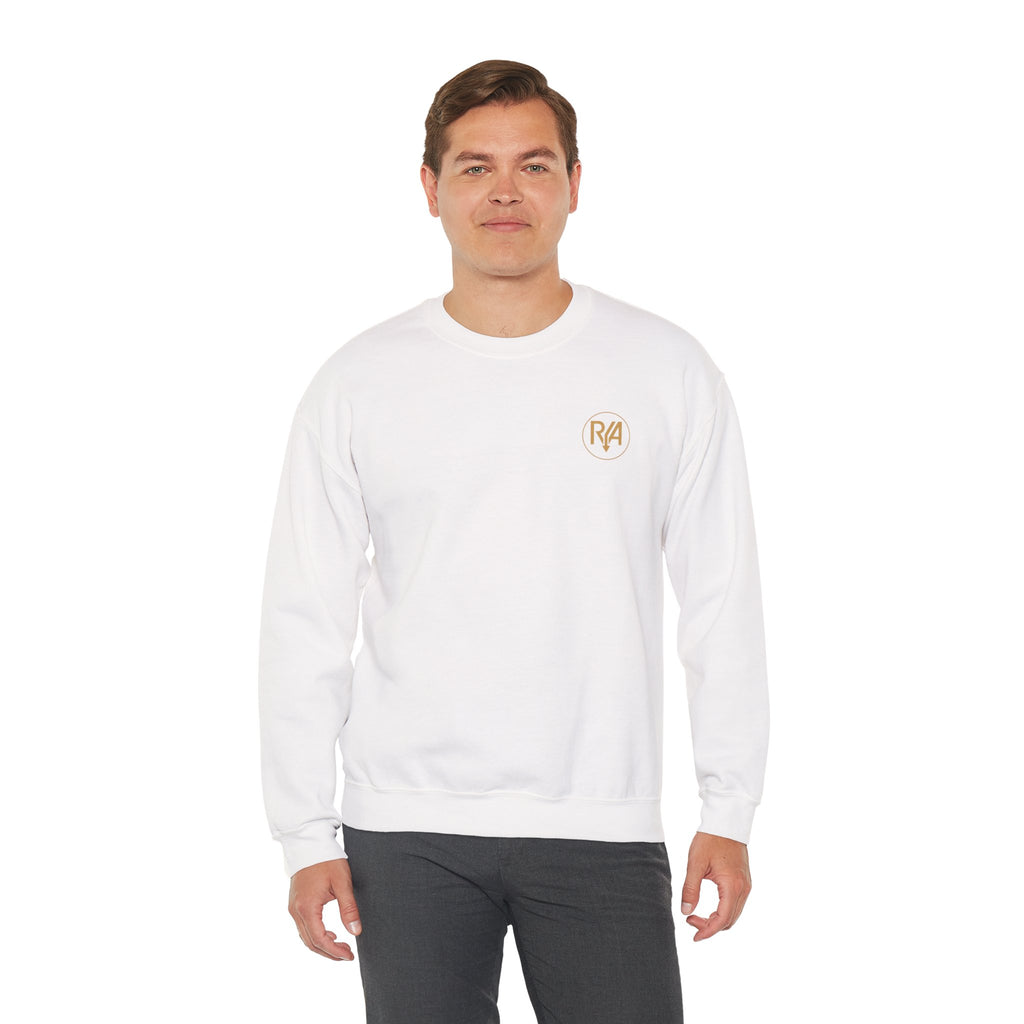 Destroy Graphic Crewneck Sweatshirt — Cosmic Brushstroke Logo
