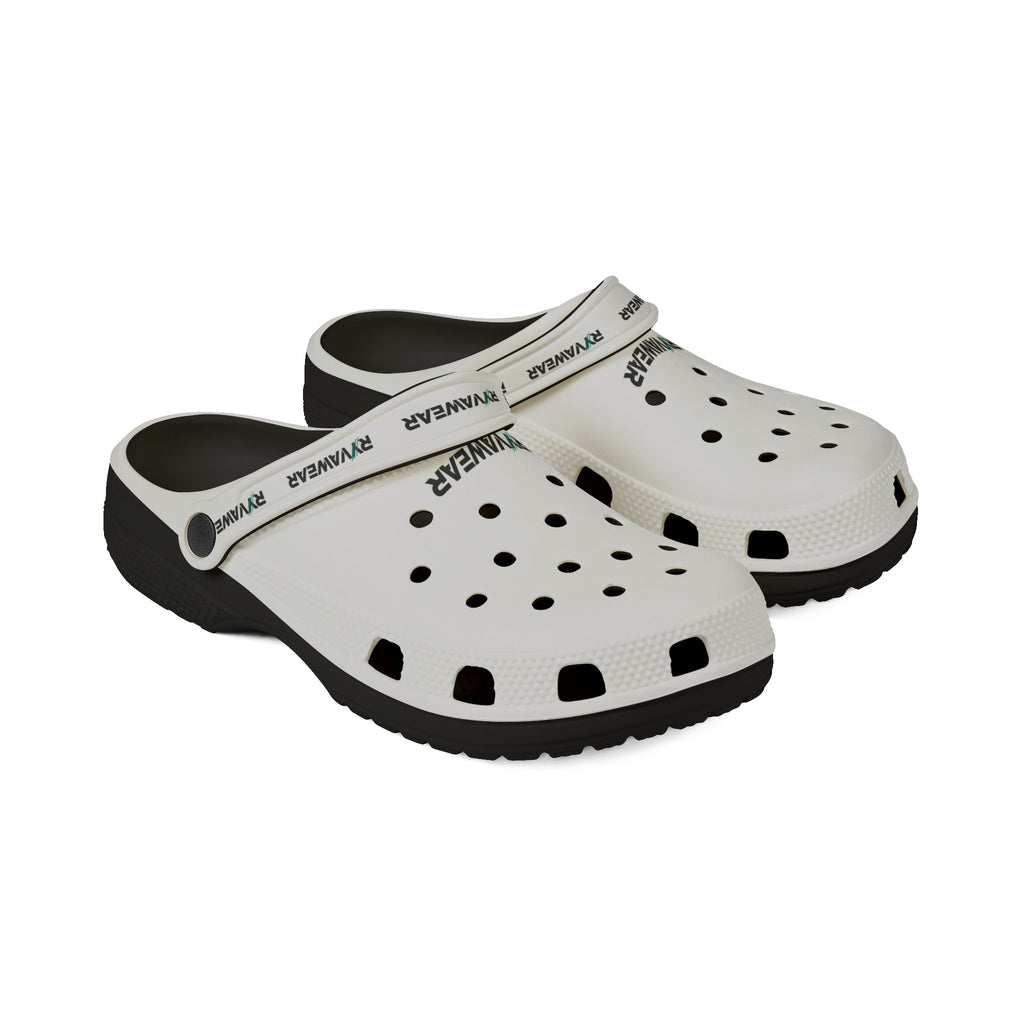 White EVA Foam Clogs — Lightweight Waterproof Foam Rubber Shoes