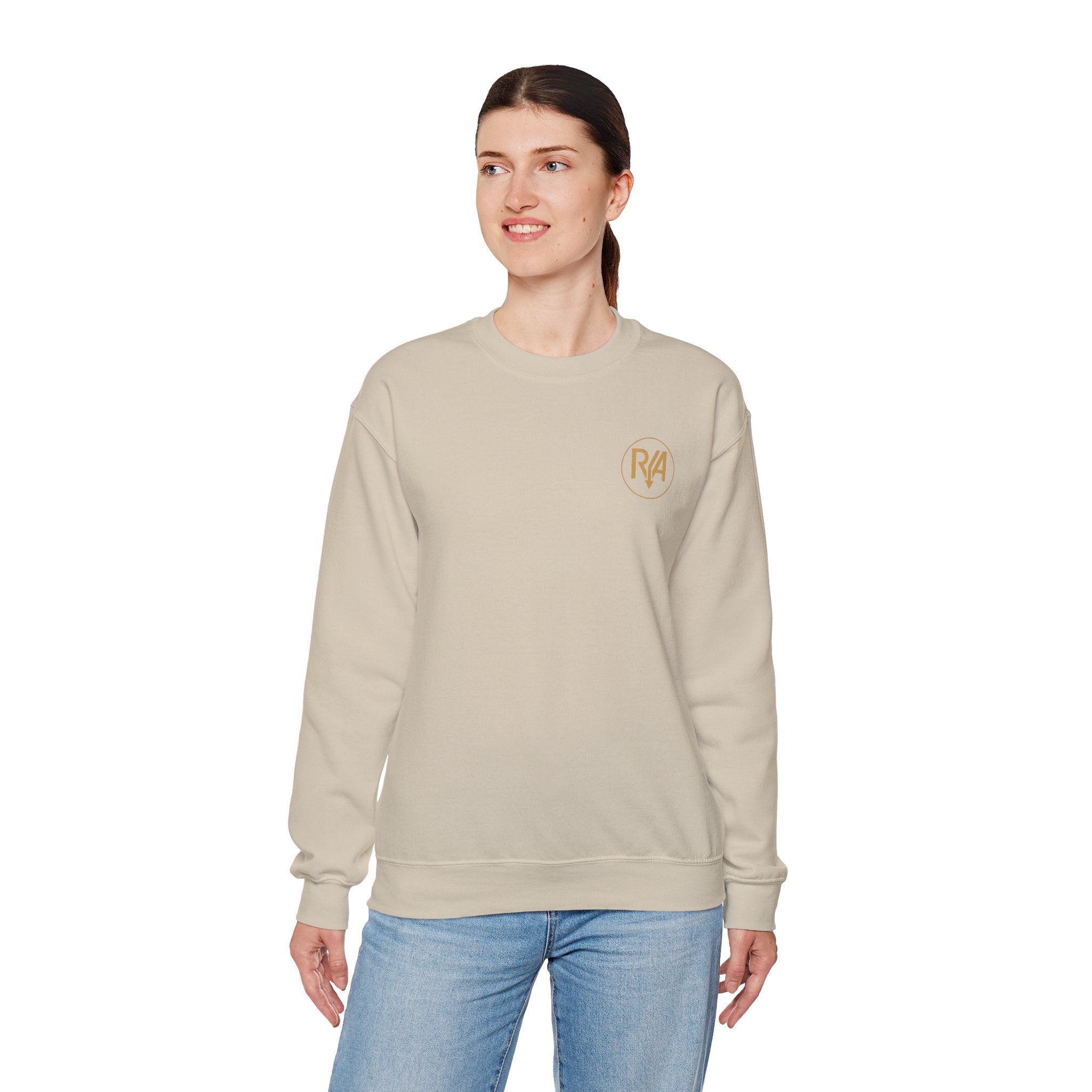Crewneck Sweatshirt — Teddy Bear Streetwear Graphic (Gold Chains & Cap)