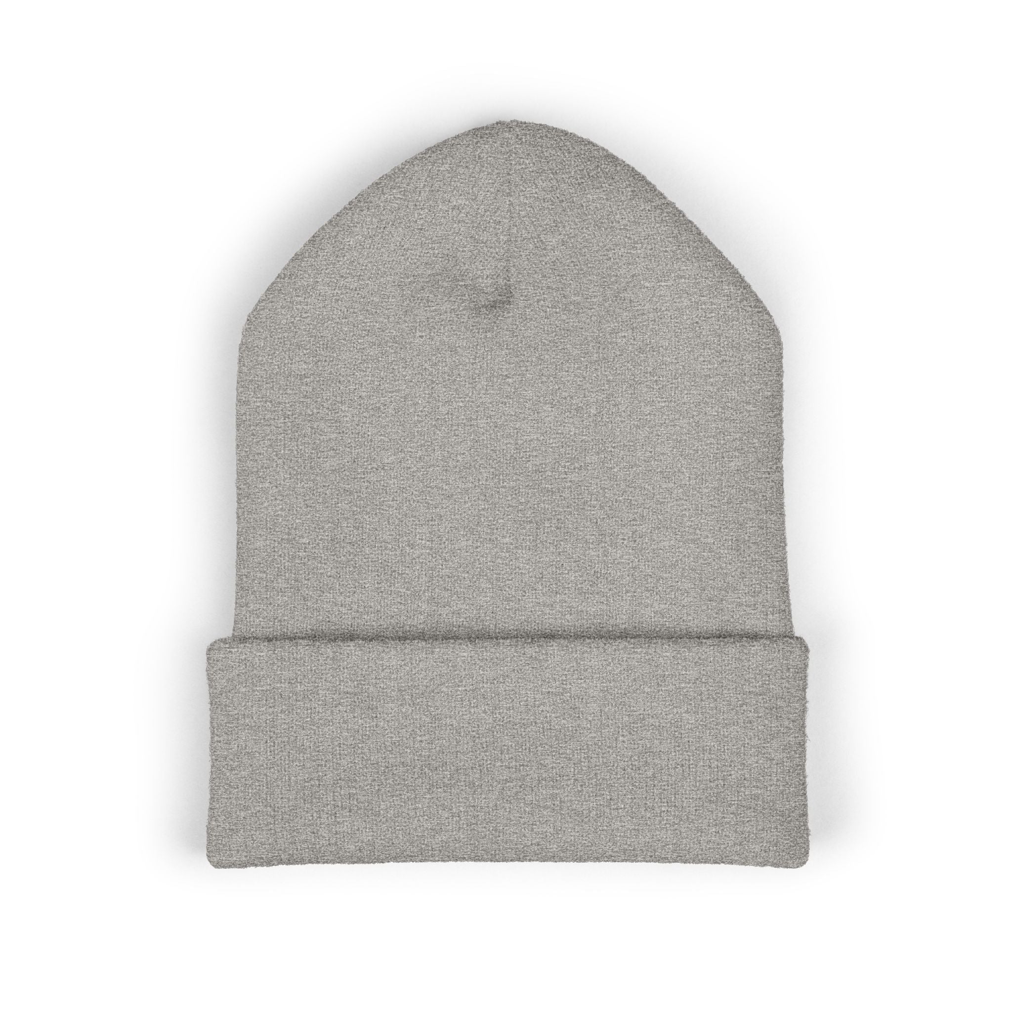 Embroidered Classic Cuffed Beanie — Minimal Logo Knit Hat