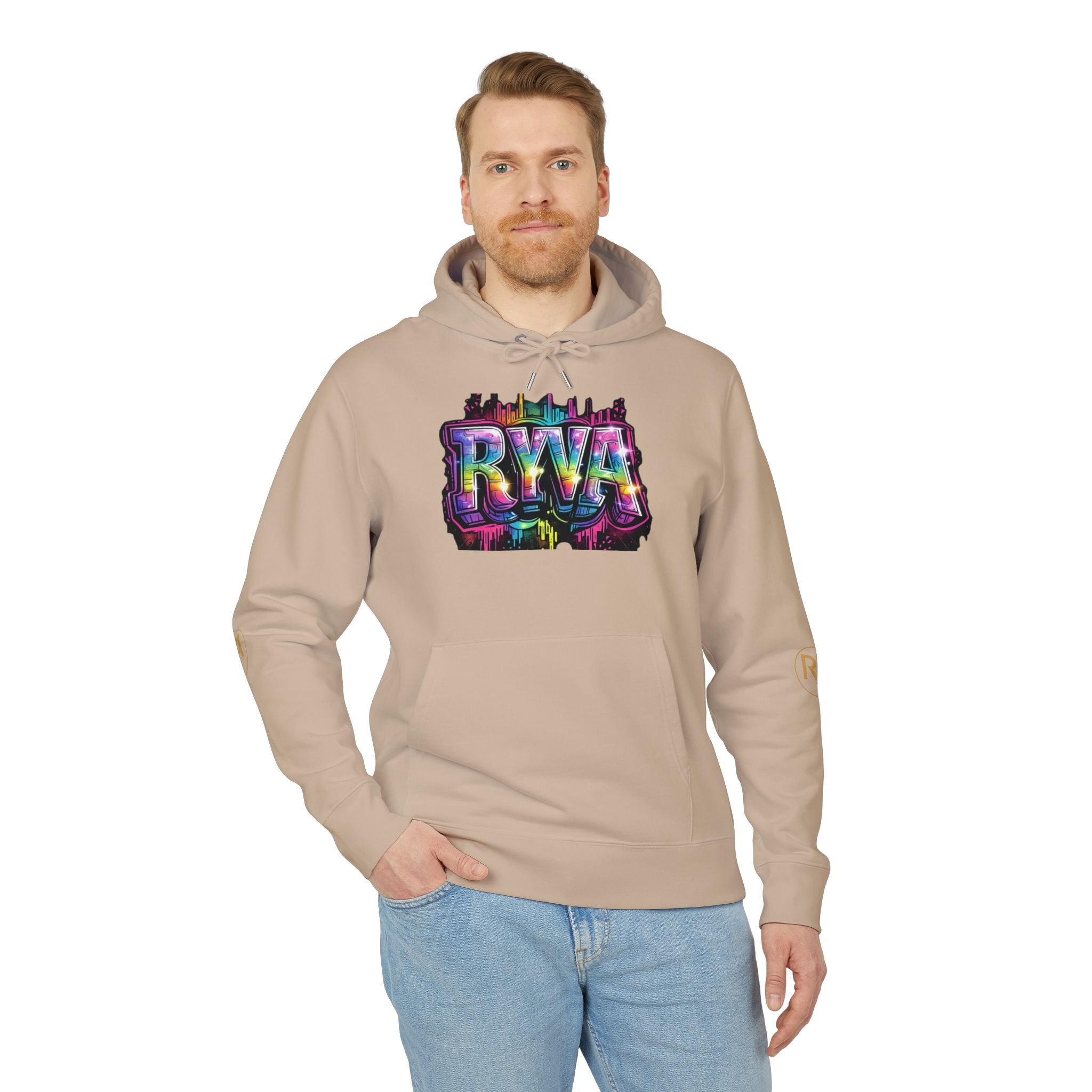 Graffiti RWA Logo Hoodie — Colorful Urban Streetwear Pullover