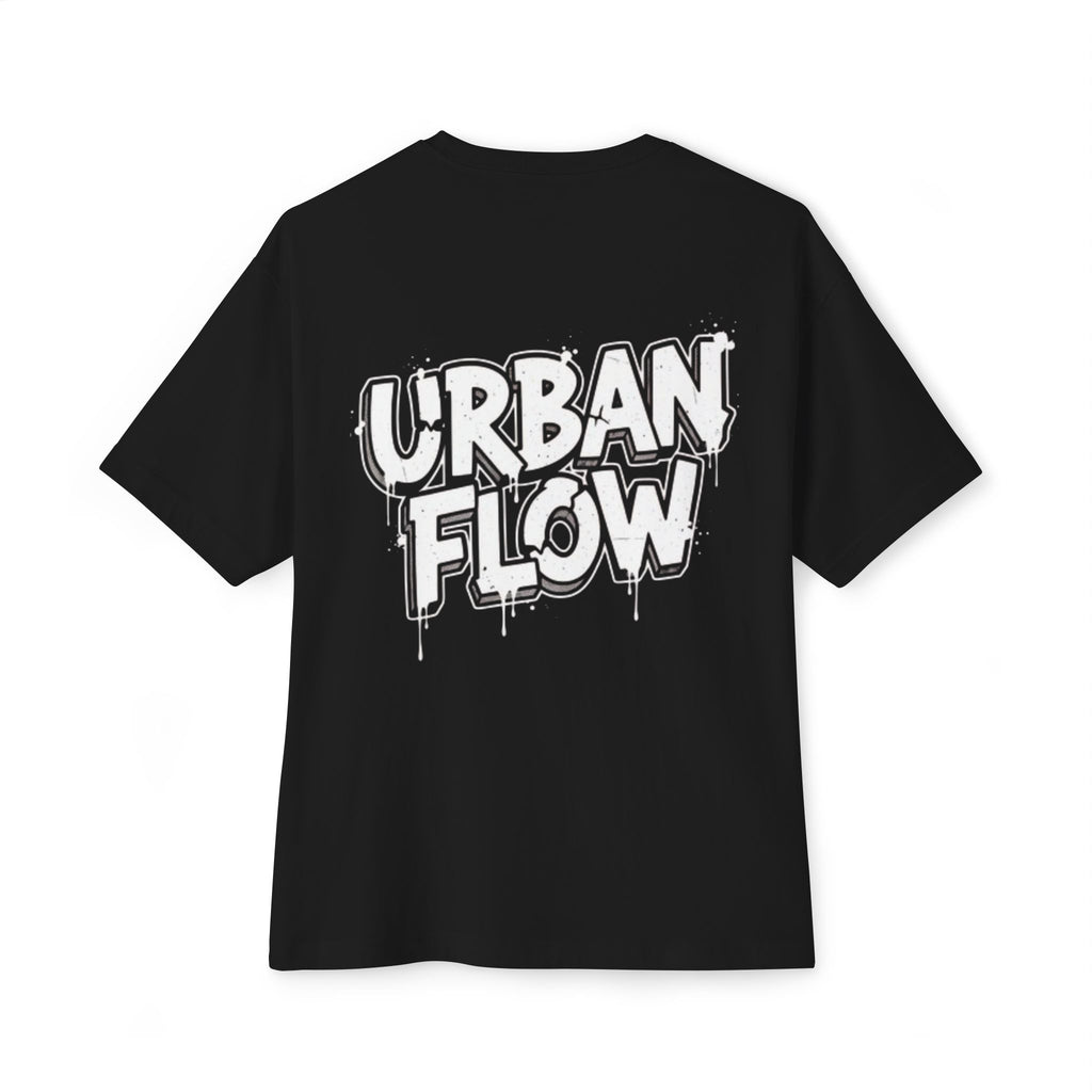 Urban Flow Tee — Graffiti Logo Oversized Boxy T-Shirt