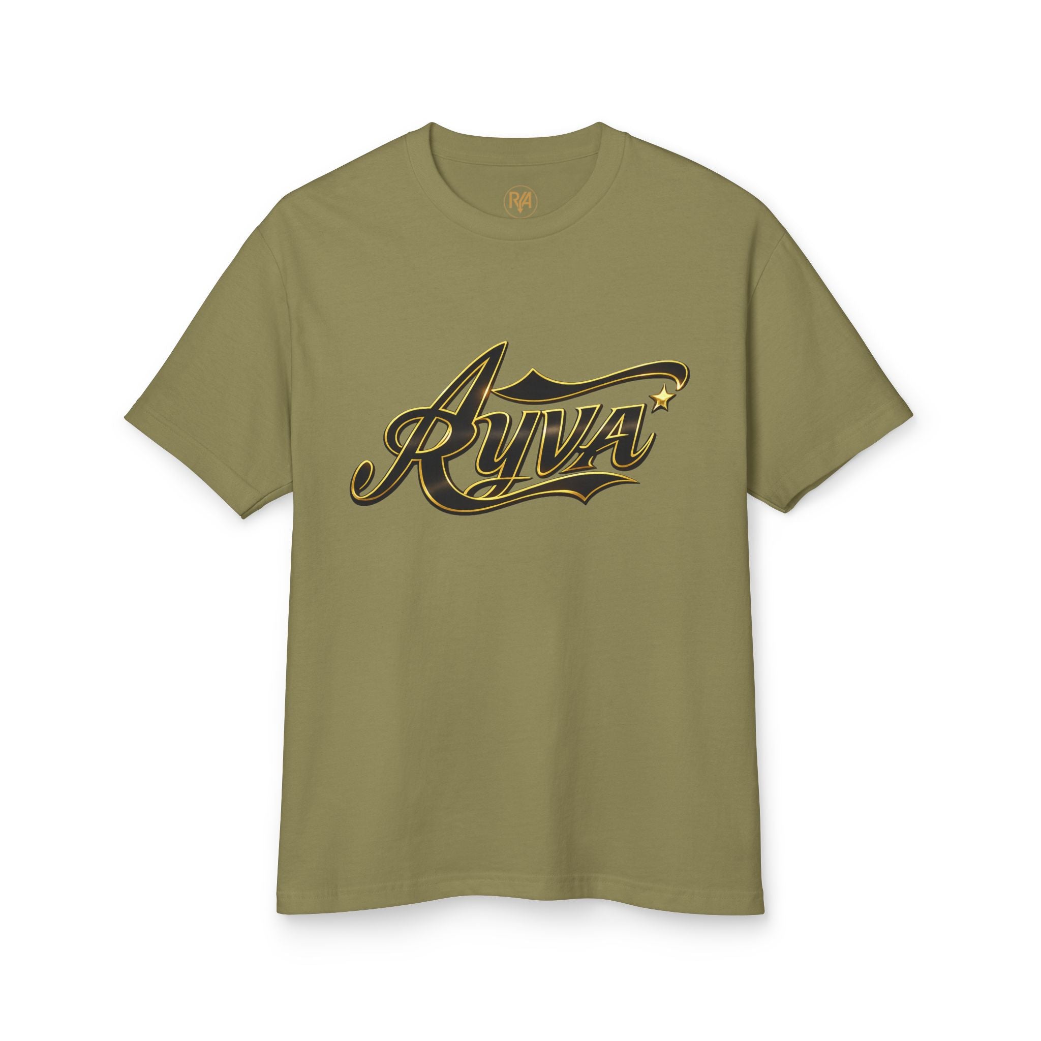 Rivva Script Logo Tee — Vintage-Inspired Logo Cotton T-Shirt