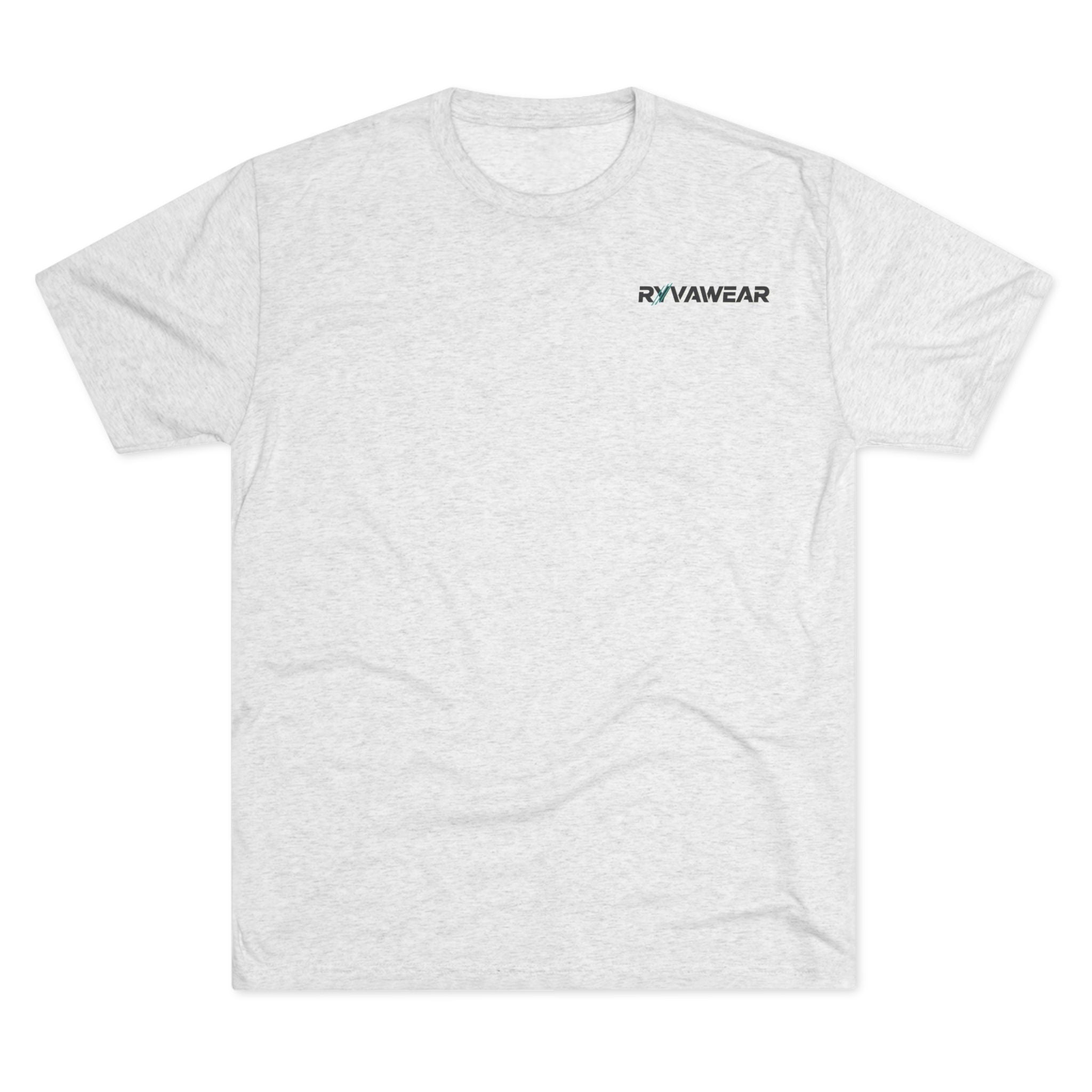 RYVNAWEAR Minimal Logo Tee — Lightweight Tri-Blend Crew Shirt