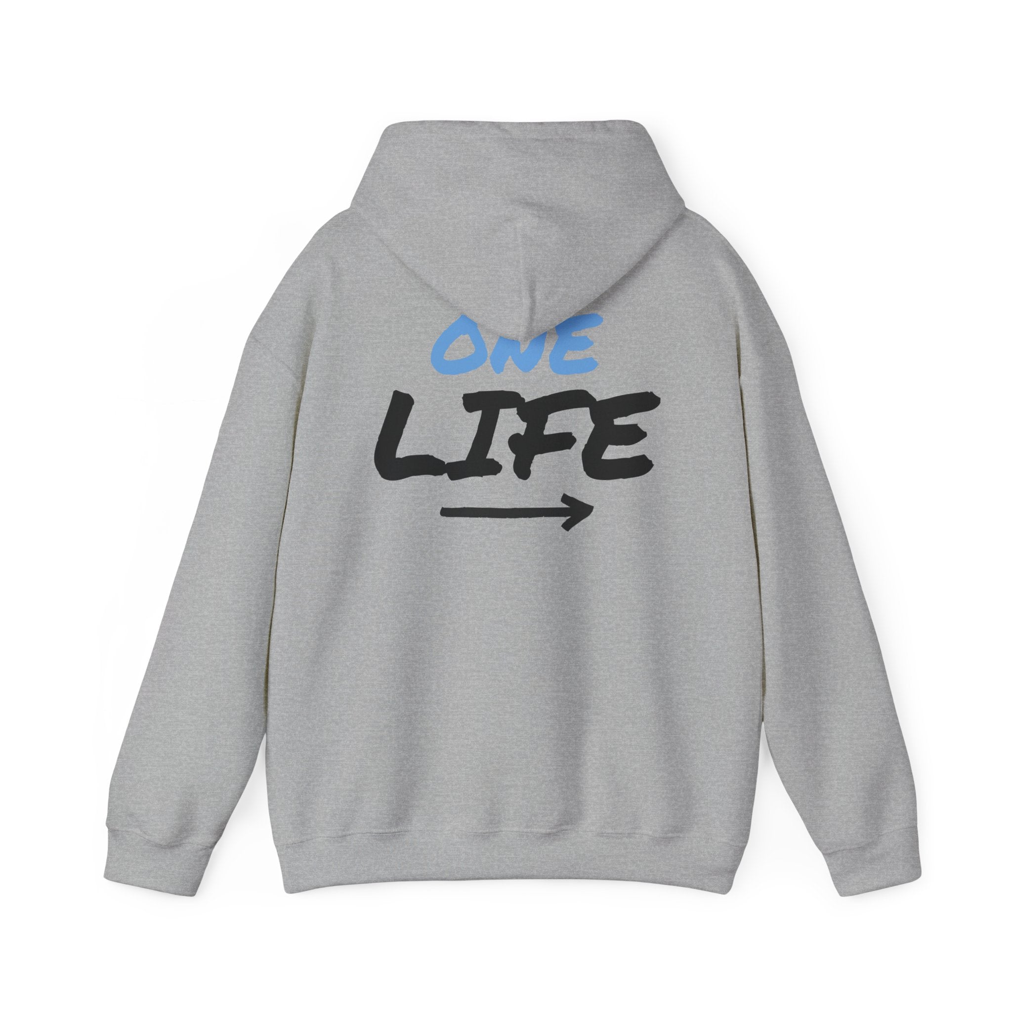 One Life Graphic Hoodie — Motivational Arrow Sweatshirt