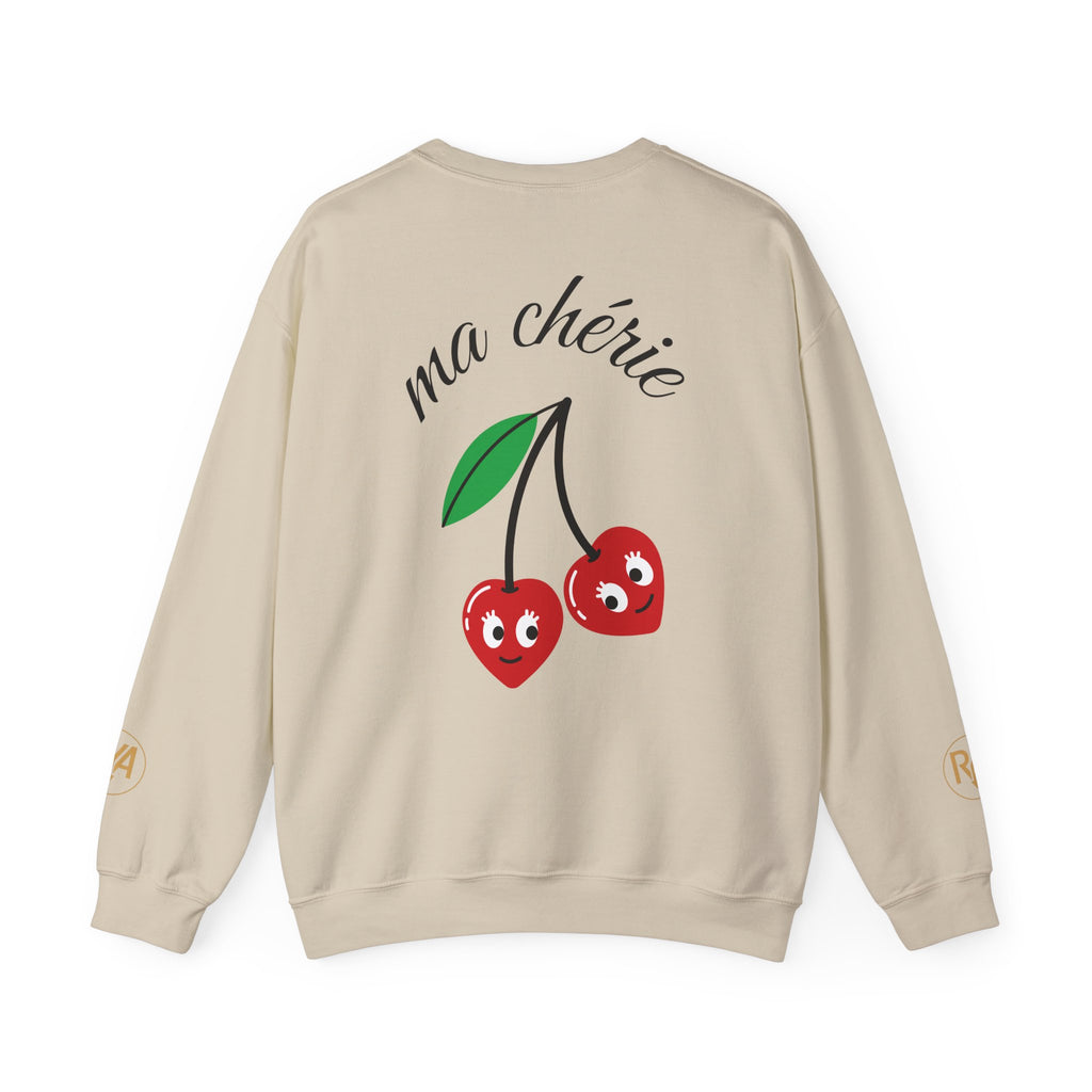 Cherry Graphic Sweatshirt — "ma chérie" Cute Vintage-Cherry Crewneck