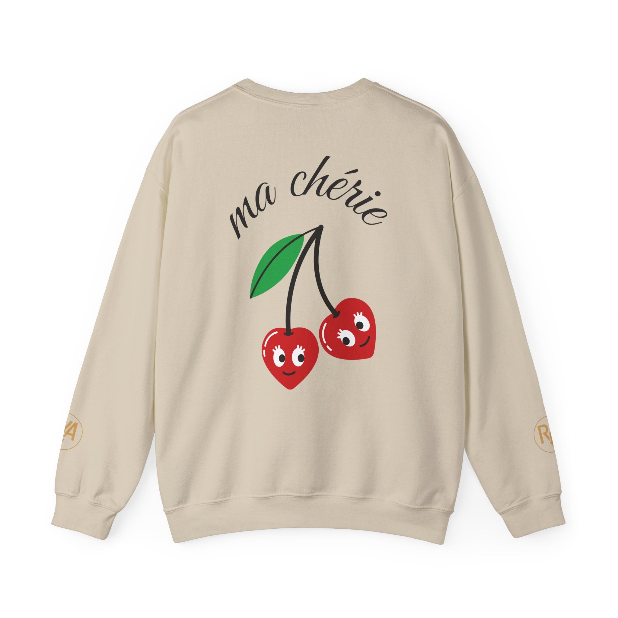 Cherry Graphic Sweatshirt — "ma chérie" Cute Vintage-Cherry Crewneck