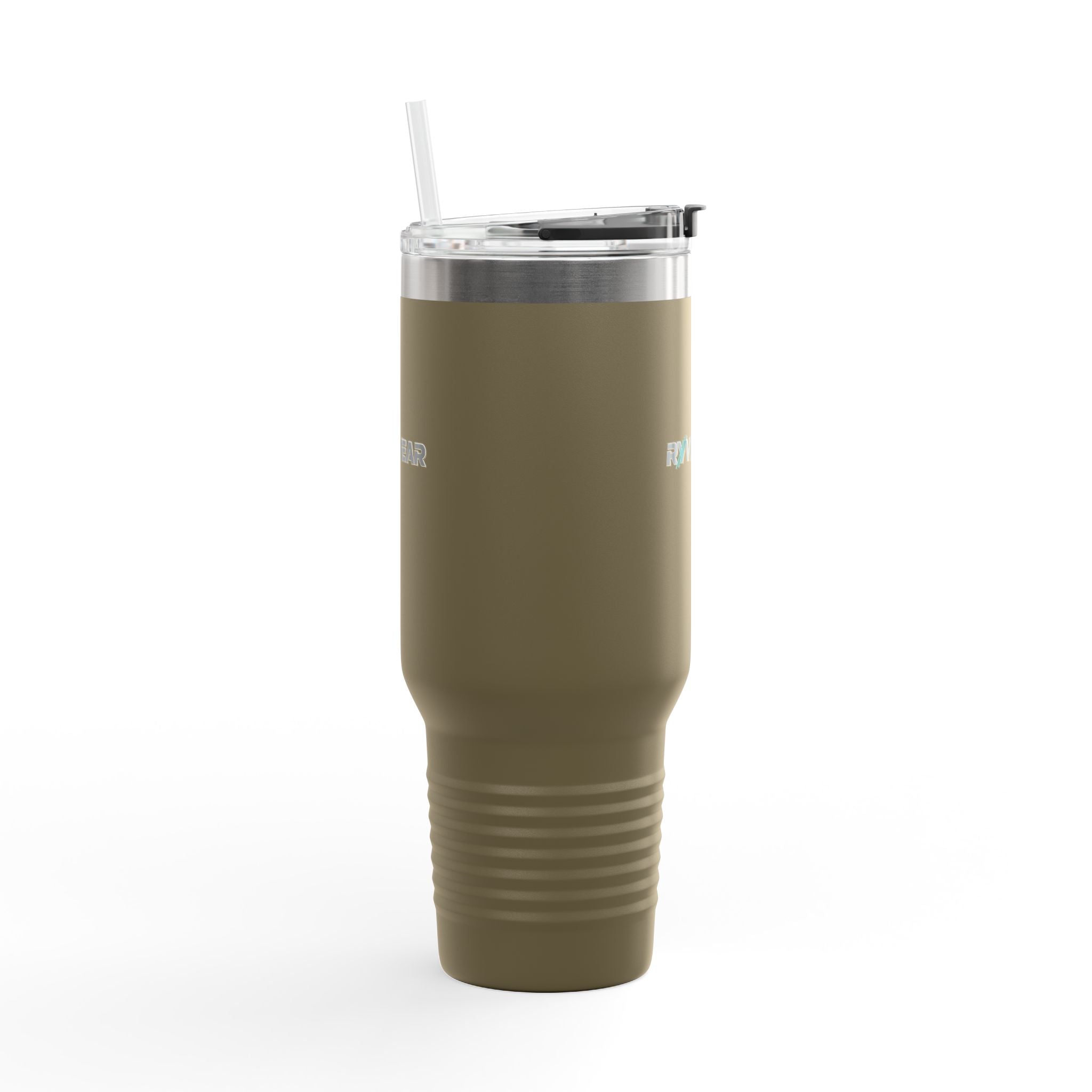 40oz Insulated Travel Mug – Large Vacuum Tumbler with Handle & Straw, Keeps Drinks Hot or Cold
